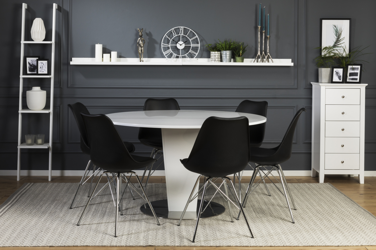 Conjunto para refeições Scandinavian Choice 605 (Preto + Prata)