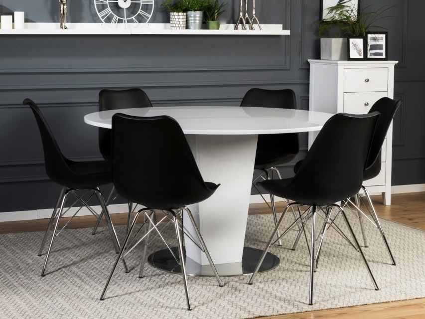 Conjunto para refeições Scandinavian Choice 605 (Preto + Prata)