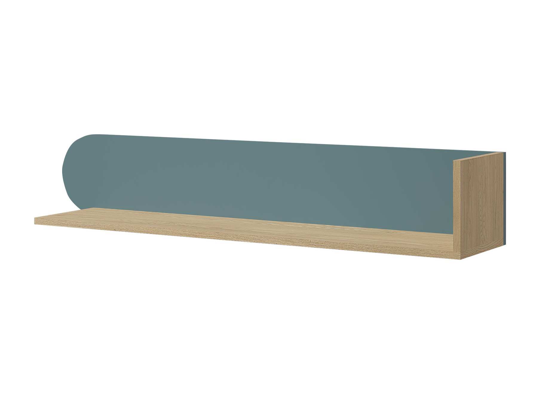 Estante de parede Fivelbi 113 (Carvalho Cremona + Azul)
