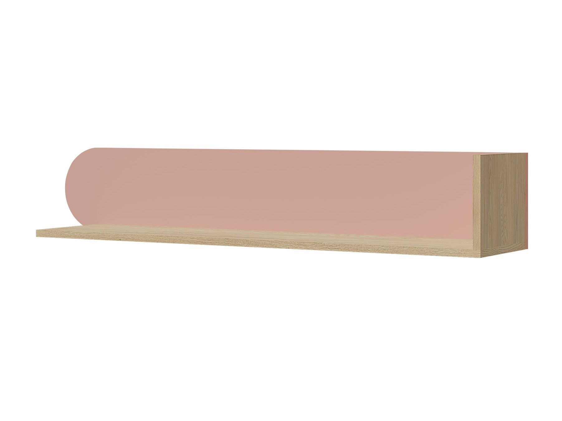 Estante de parede Fivelbi 113 (Carvalho Cremona + Rosa)