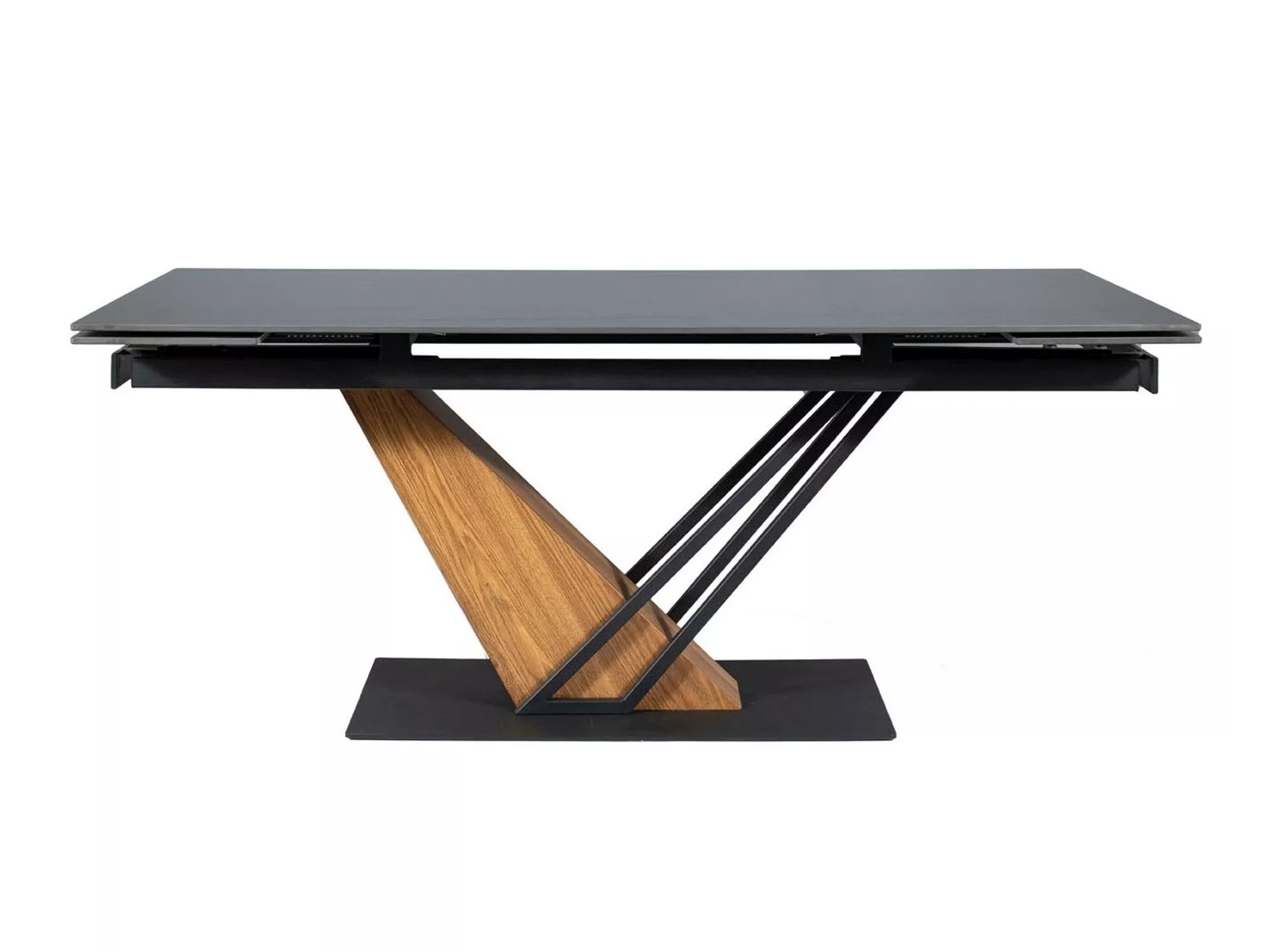 Mesa Detroit 996 (Mármore preto + Carvalho)