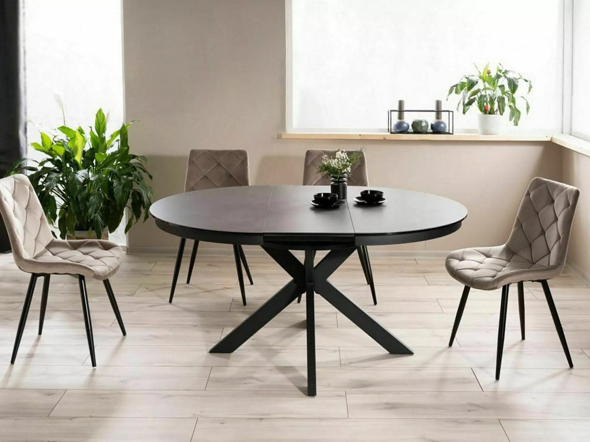 Mesa Detroit 998 (Preto + Cinzento escuro)