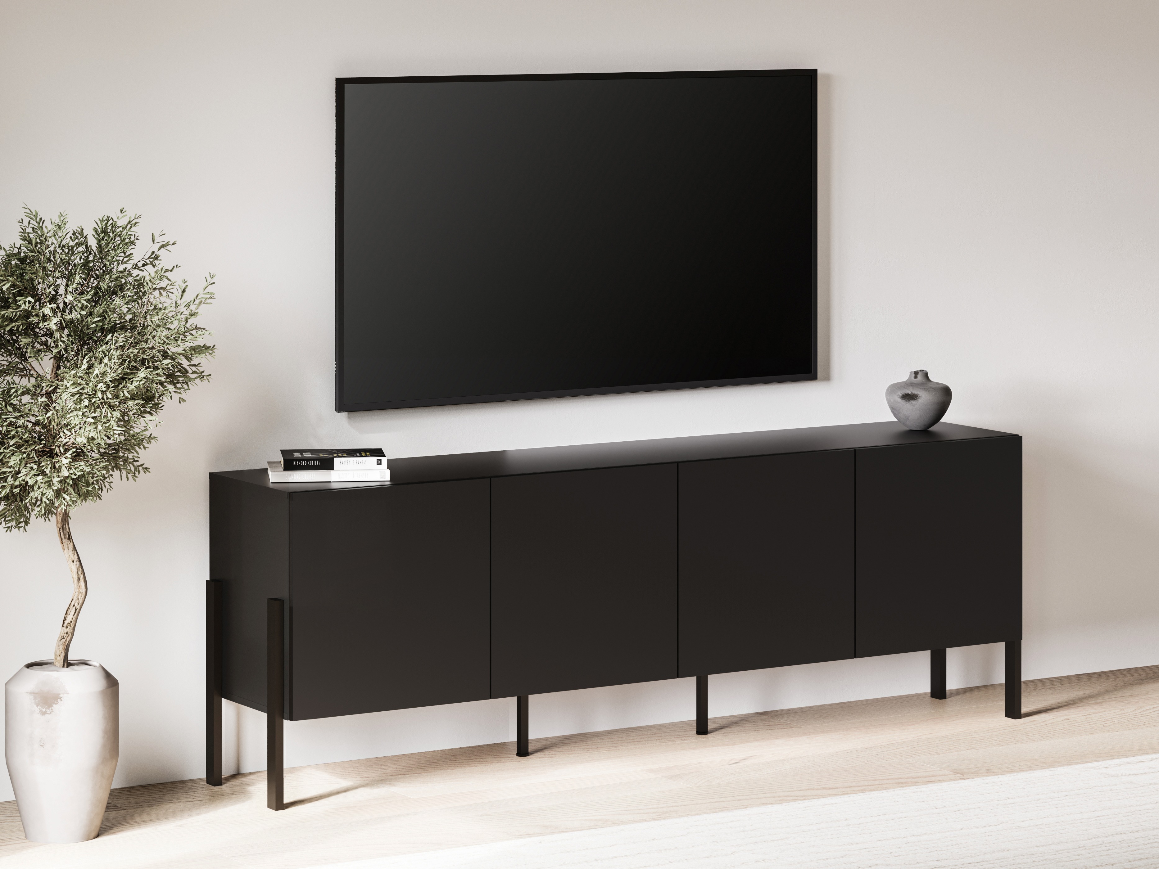 Móvel de TV Etsore 100 (Preto)