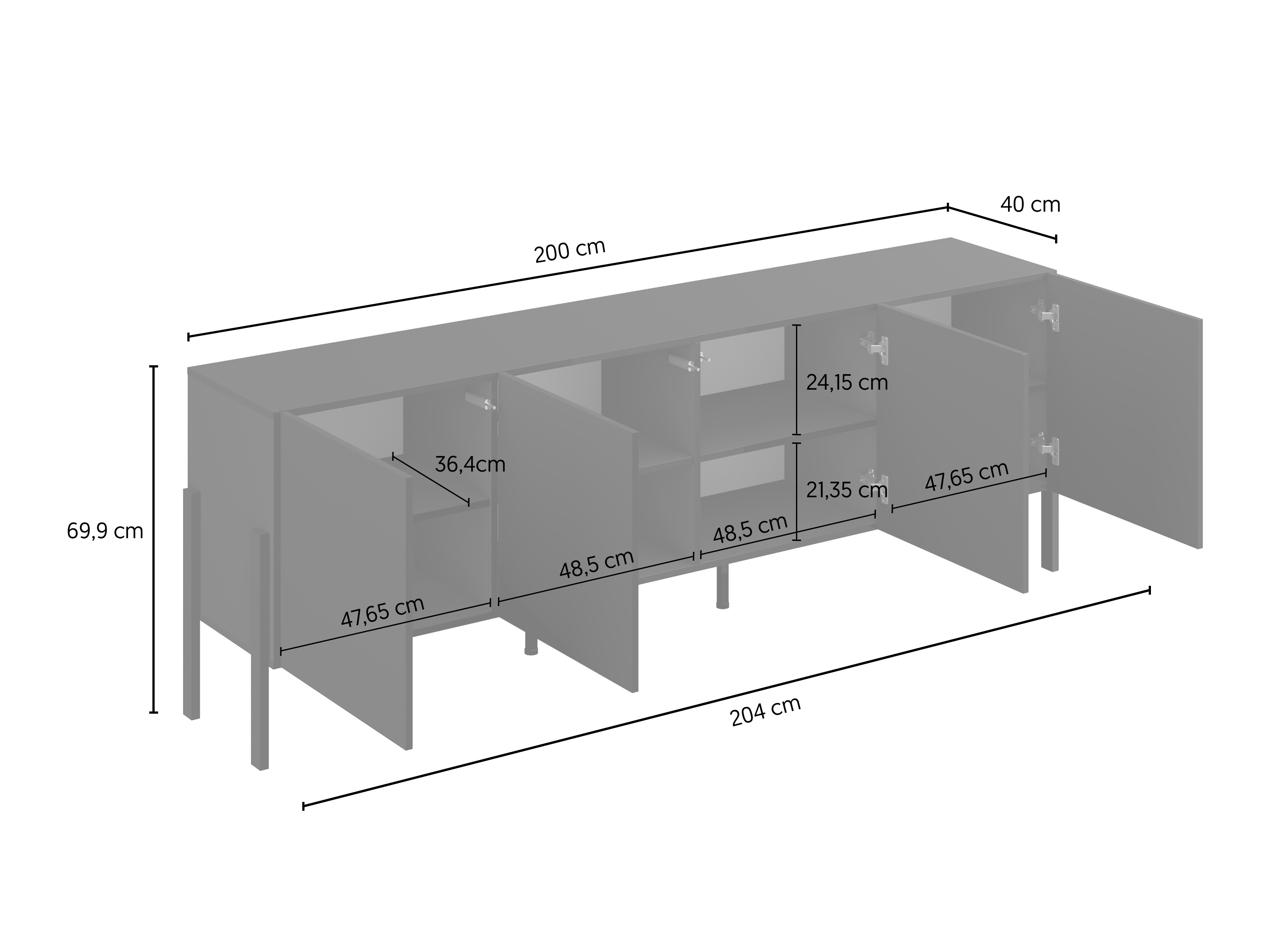 Conjunto para sala de estar Etsore 105 (Caxemira)