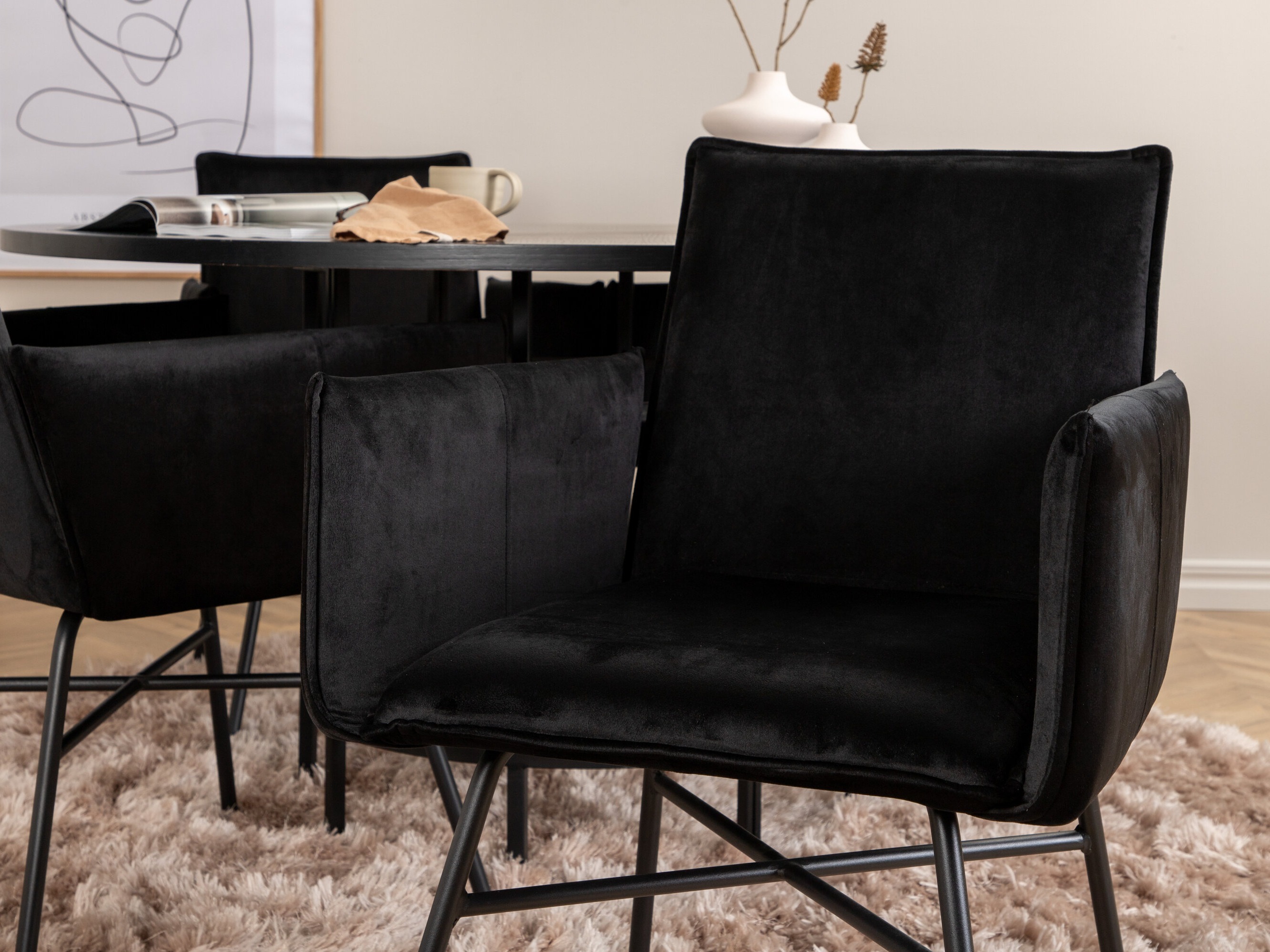 Conjunto para refeições Dallas 2337 (Preto)