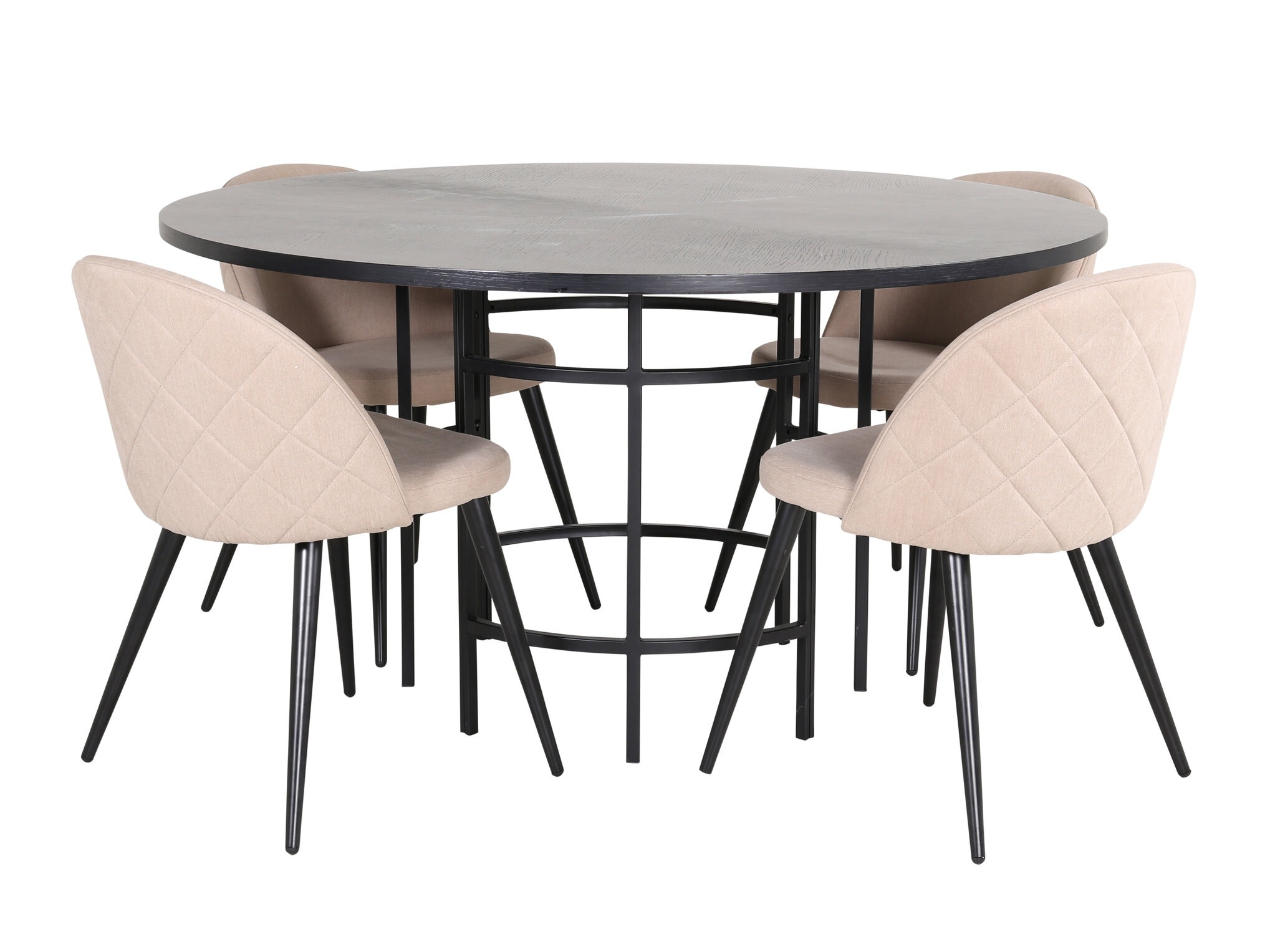 Conjunto para refeições Dallas 2386 (Preto + Bege)