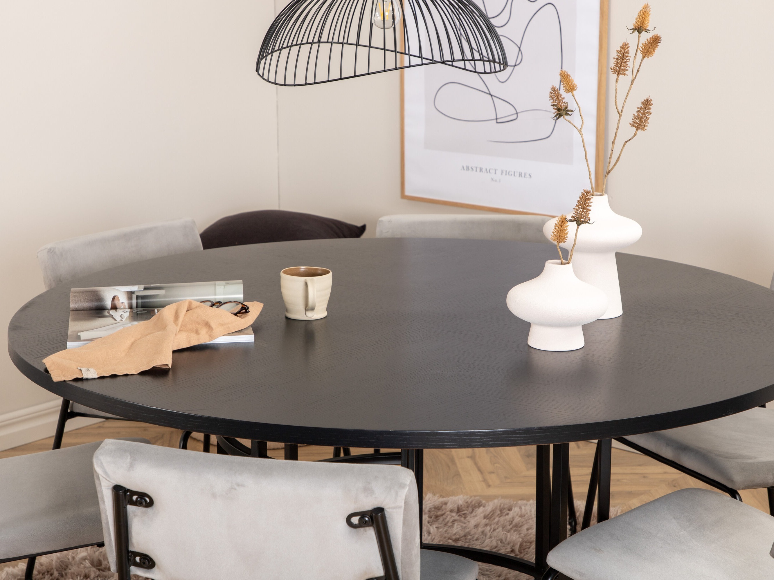 Conjunto para refeições Dallas 2399 (Preto + Cinzento)