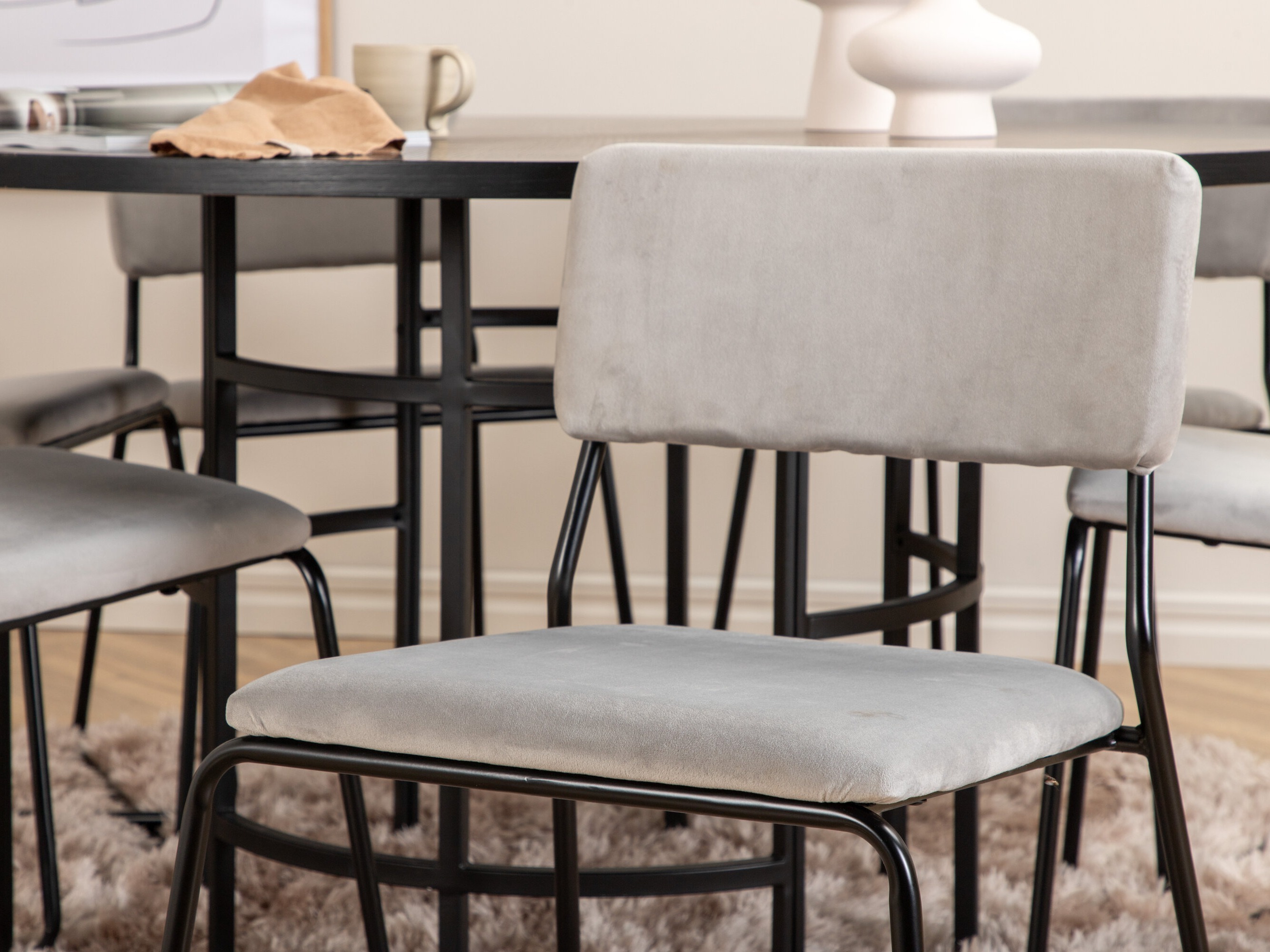 Conjunto para refeições Dallas 2399 (Preto + Cinzento)