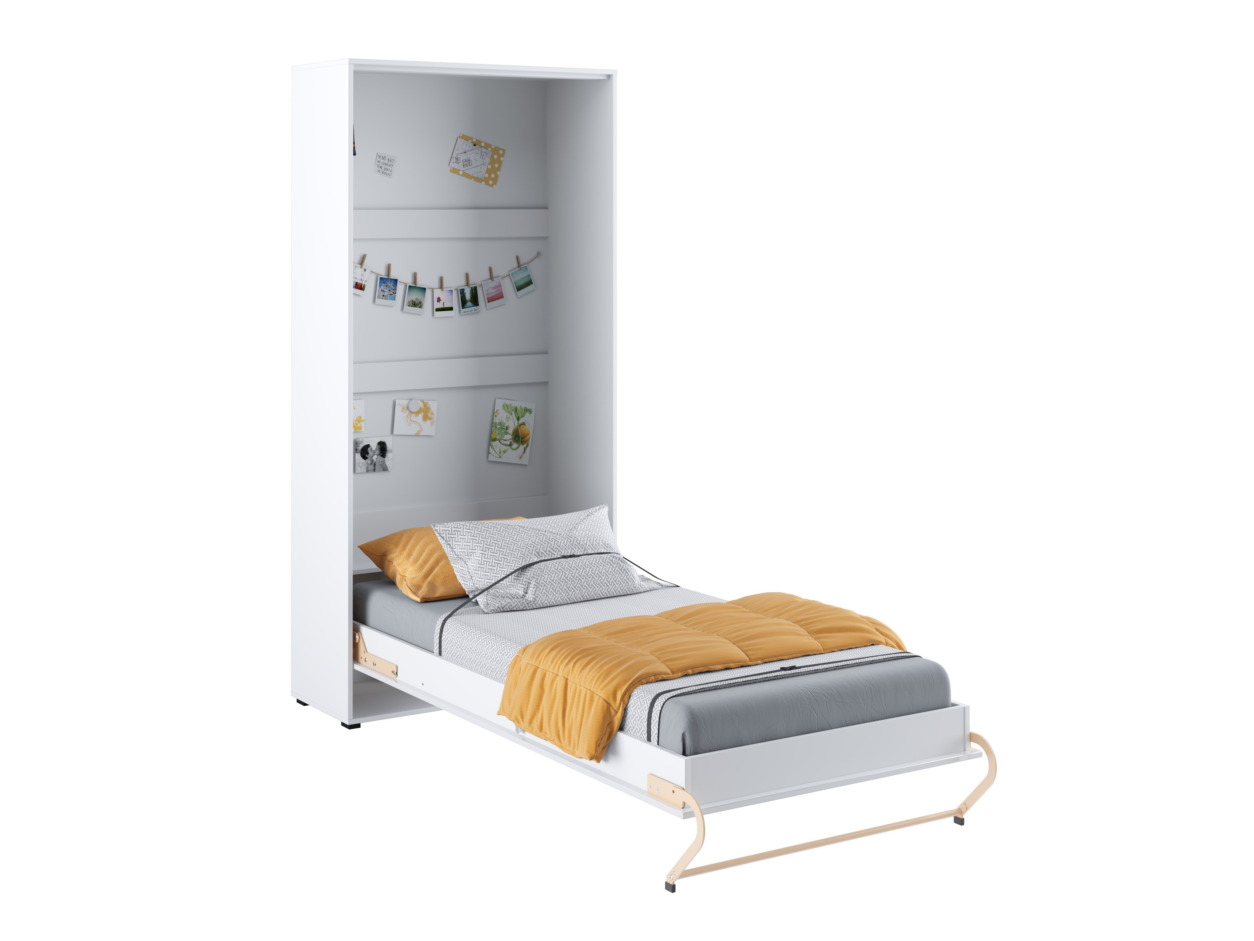 Cama rebatível Concept Pro Lenart III (Branco + Branco brilhante)