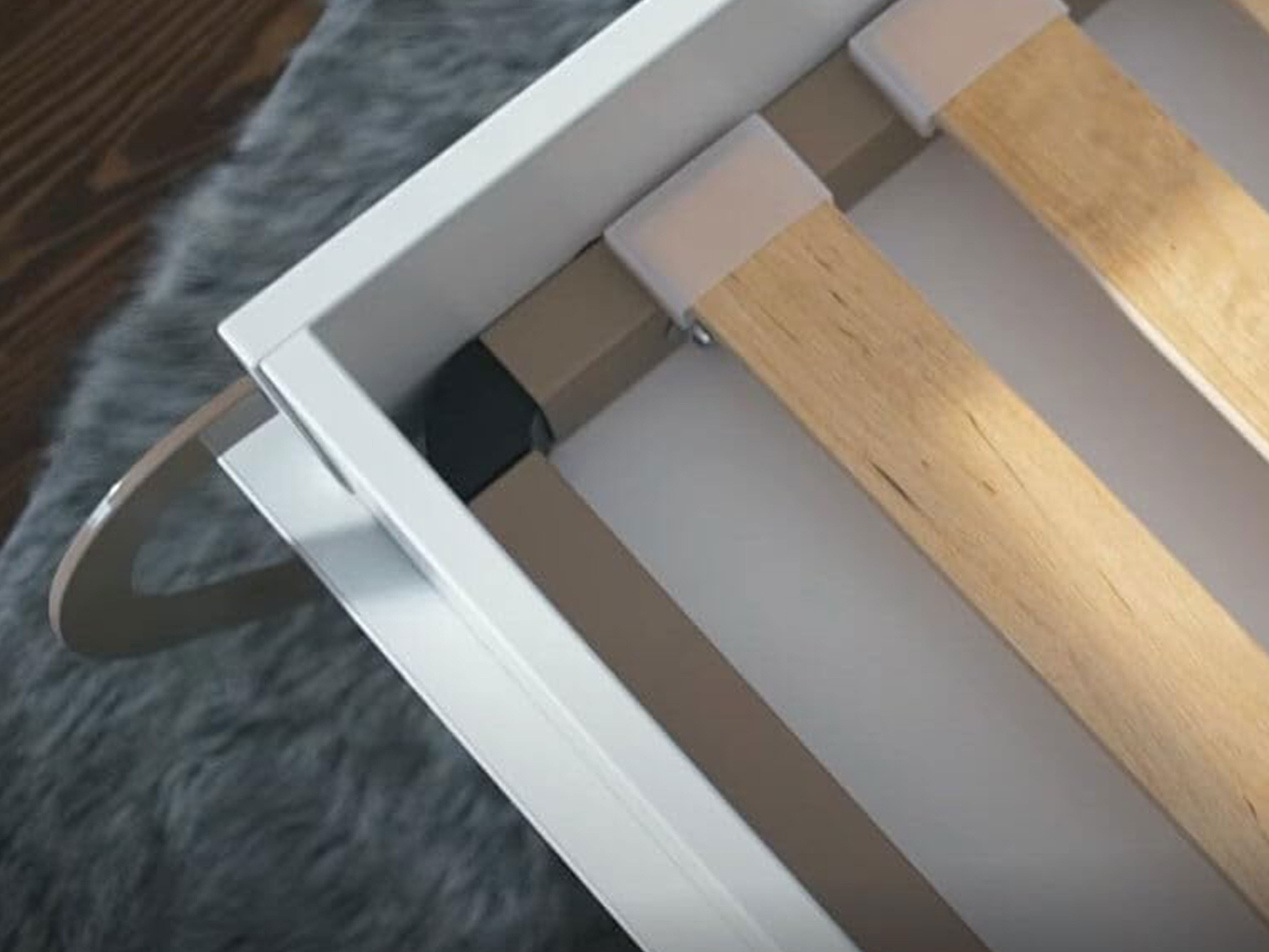 Cama rebatível Concept Pro Lenart III (Branco + Branco brilhante)