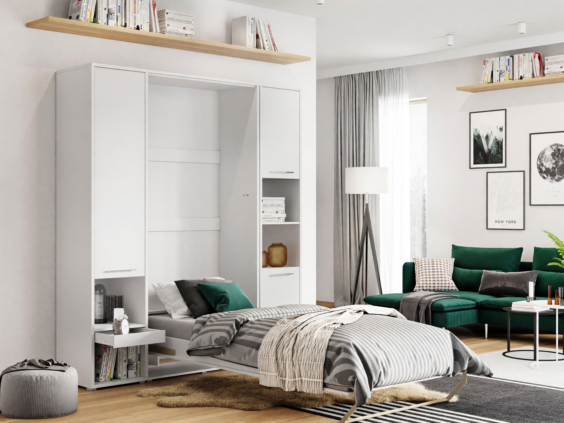 Cama rebatível Concept Pro Lenart III (Branco)