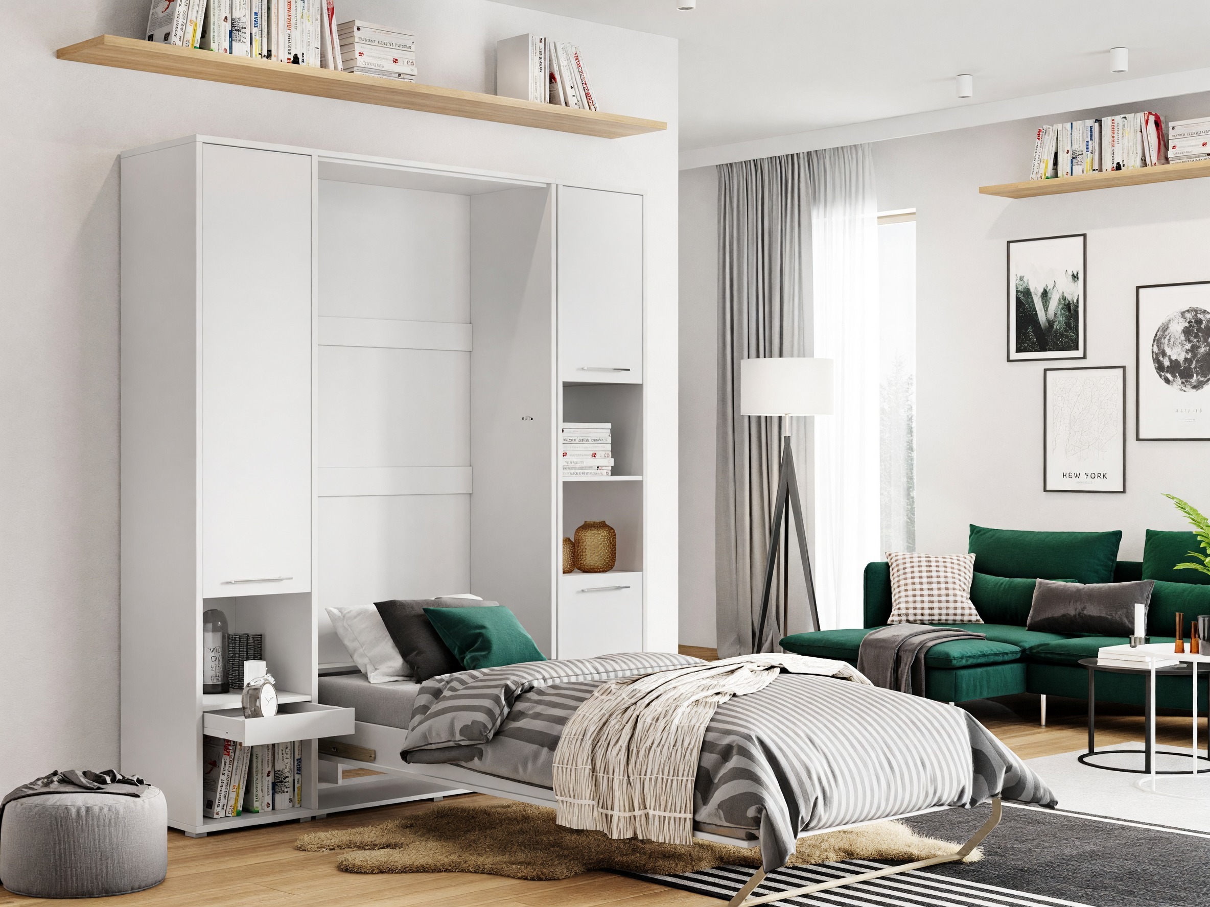 Cama rebatível Concept Pro Lenart III (Branco)