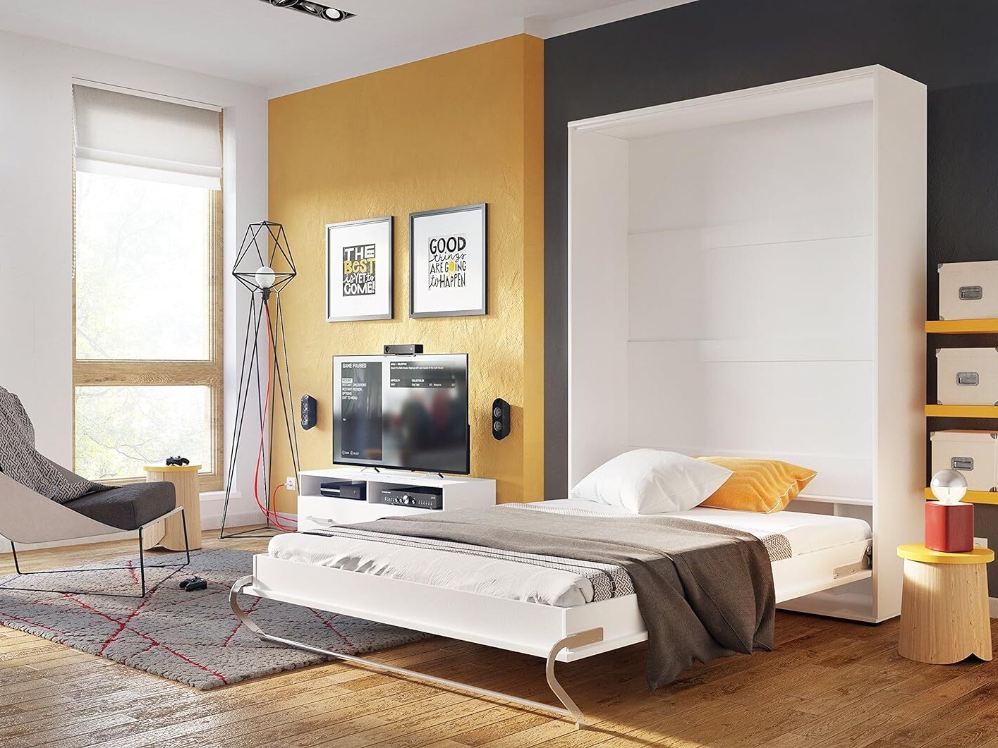 Cama rebatível Concept Pro Lenart III (Branco)