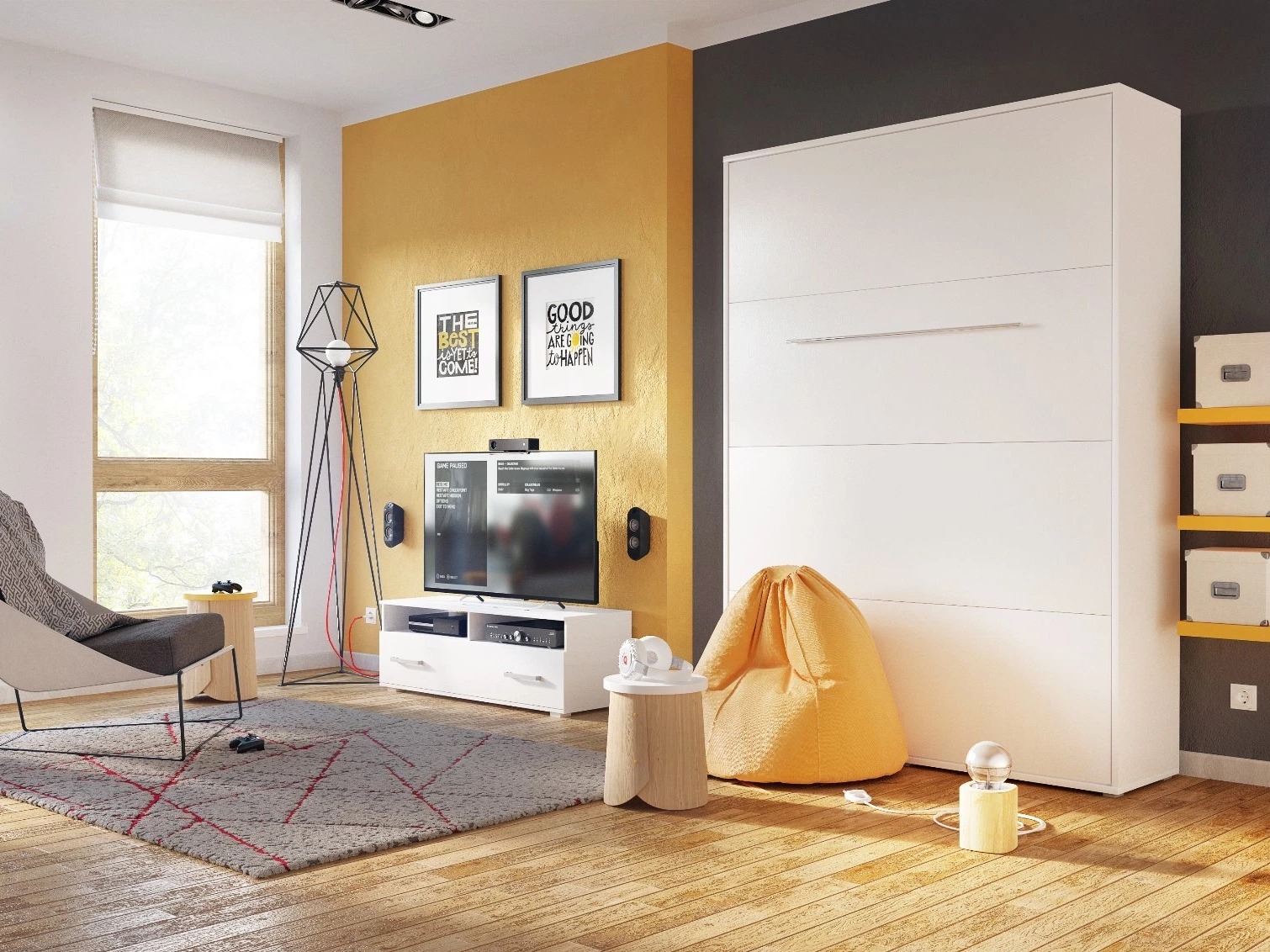 Cama rebatível Concept Pro Lenart III (Branco)