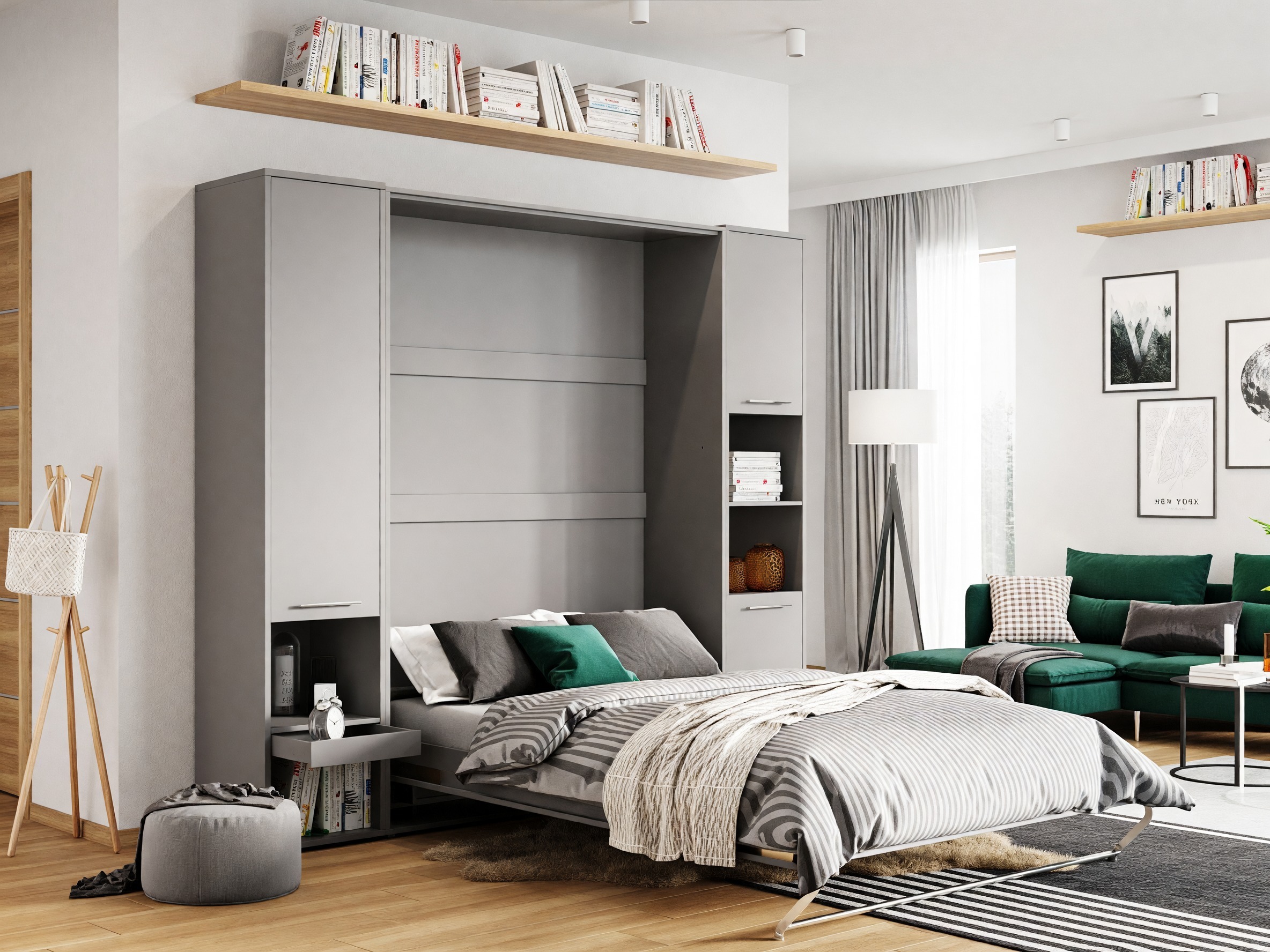 Cama rebatível Concept Pro Lenart III (Cinzento)