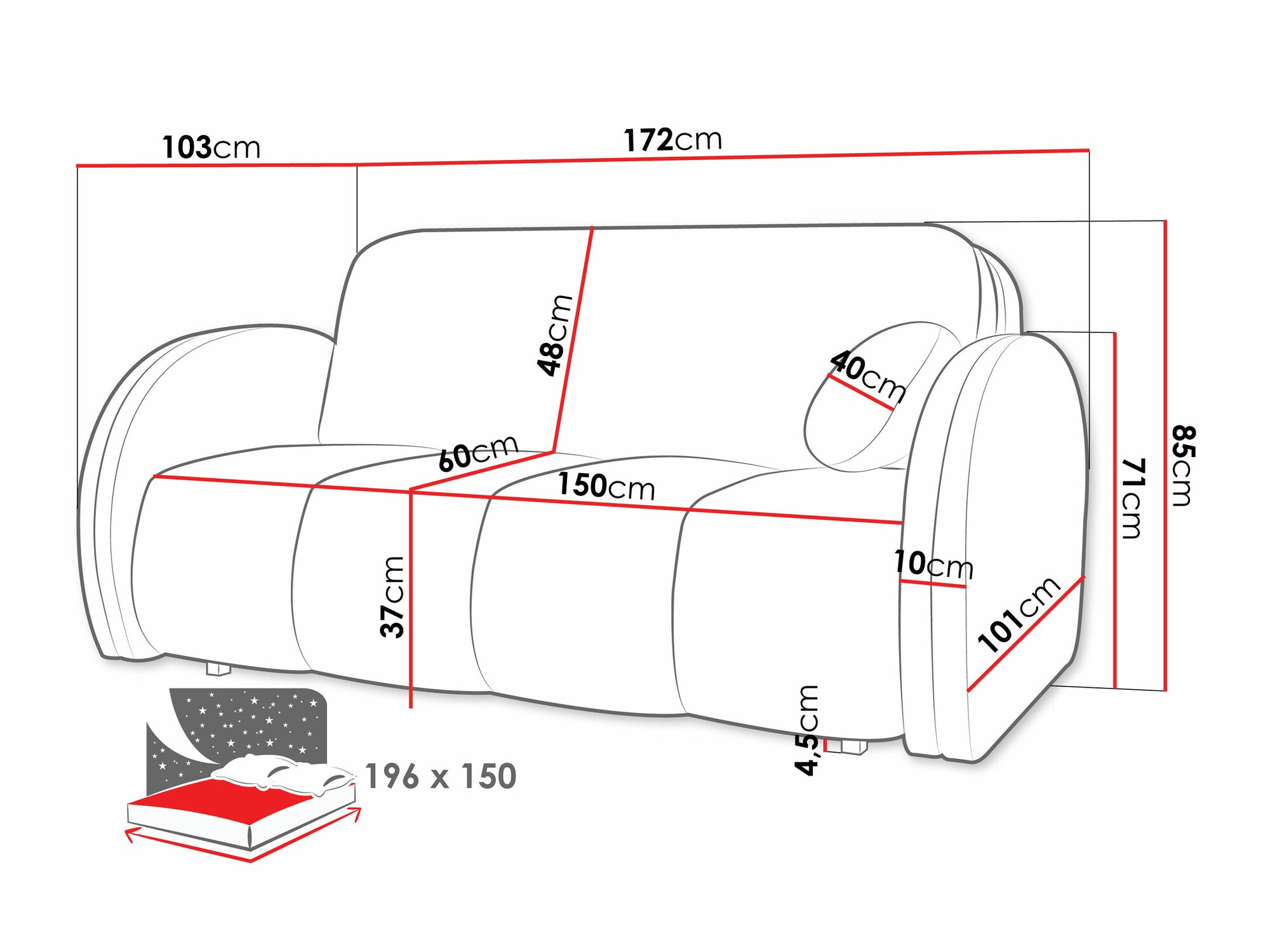 Sofá-cama SP7130