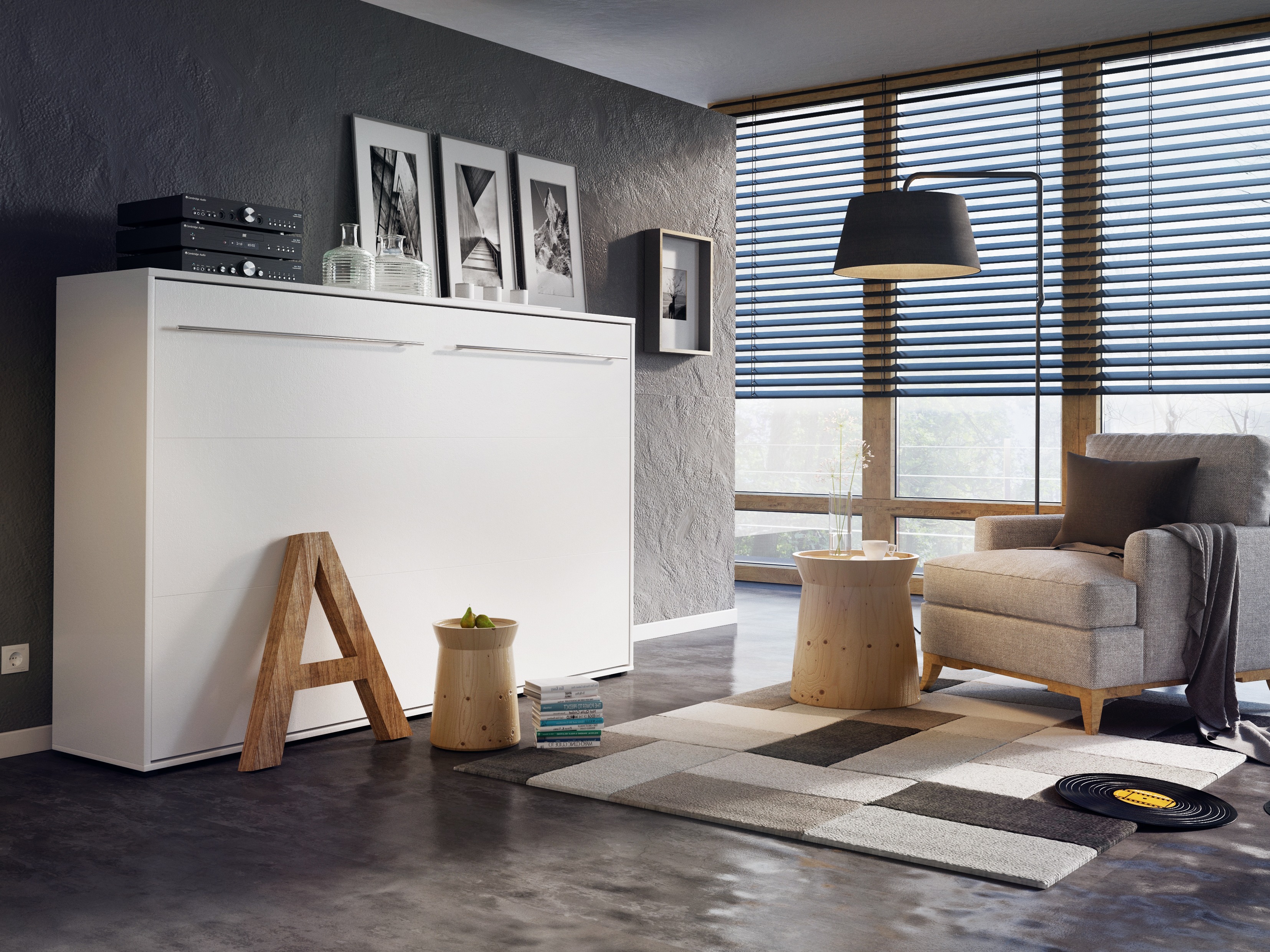 Cama rebatível Concept Pro Lenart IV (Branco)