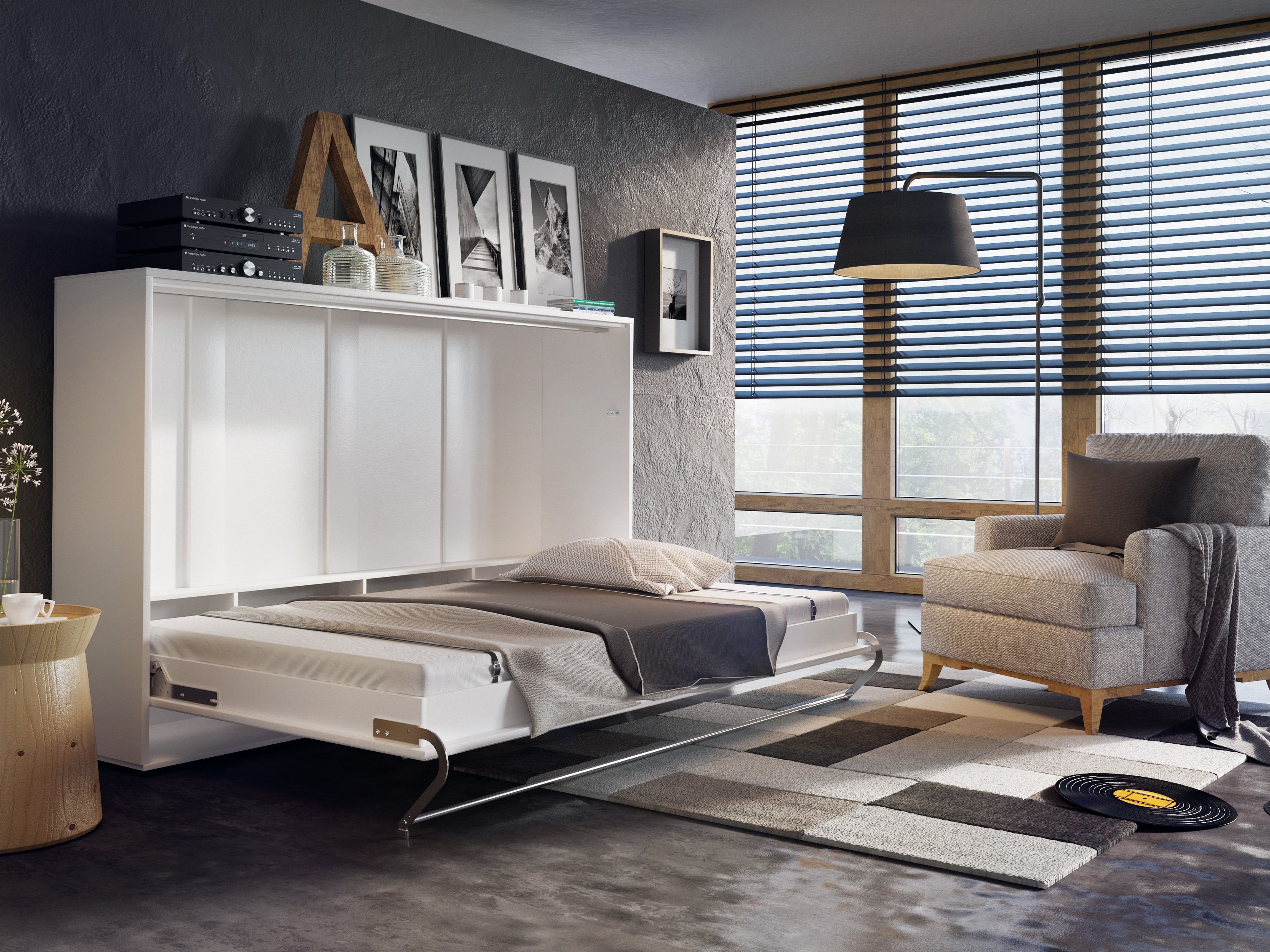 Cama rebatível Concept Pro Lenart IV (Branco)