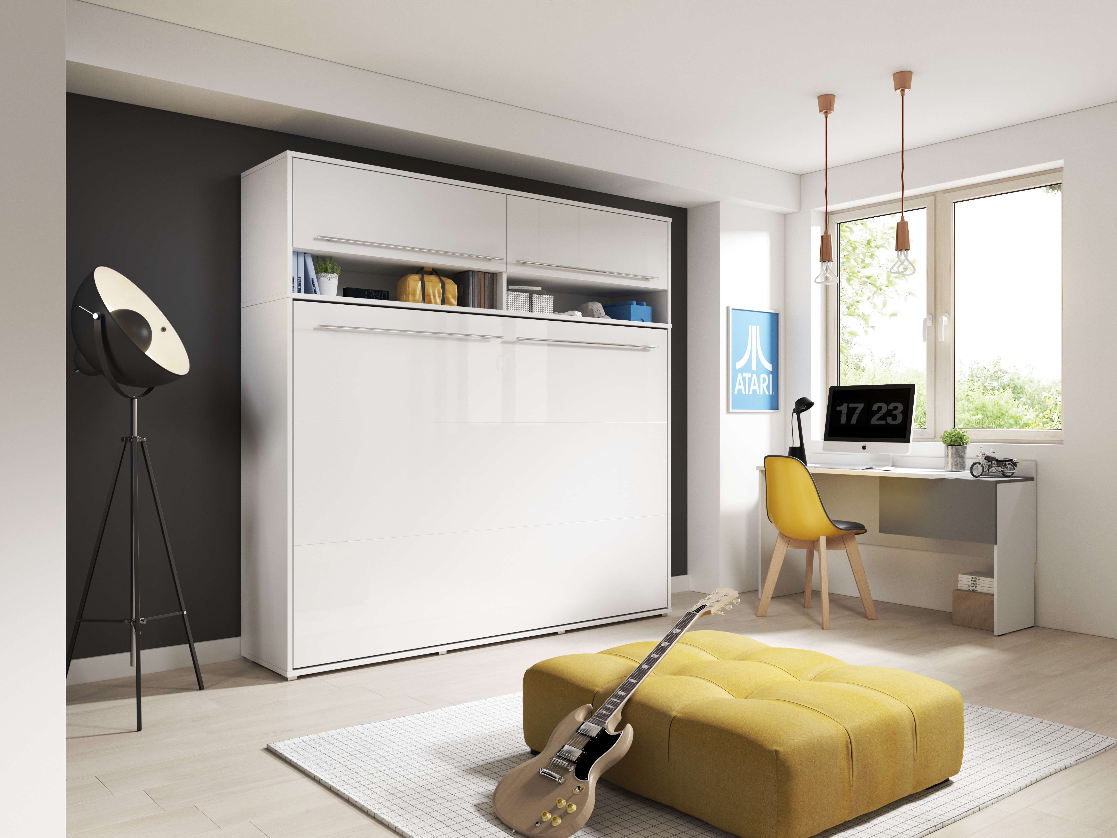 Cama rebatível Concept Pro Lenart IV (Branco)