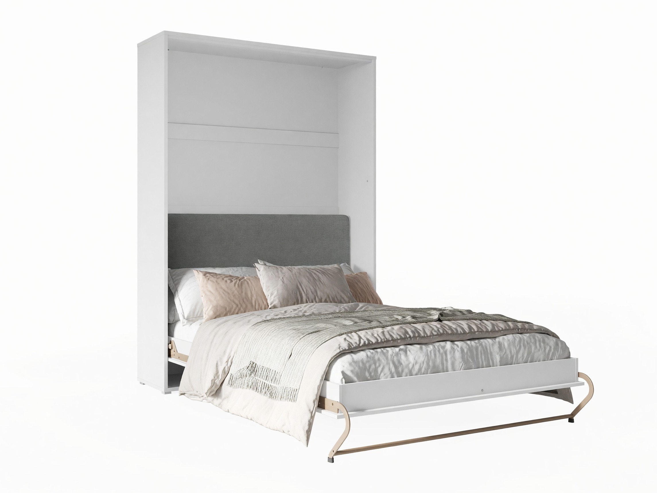 Cama rebatível Concept Pro Lenart VI (Branco + Grafite)