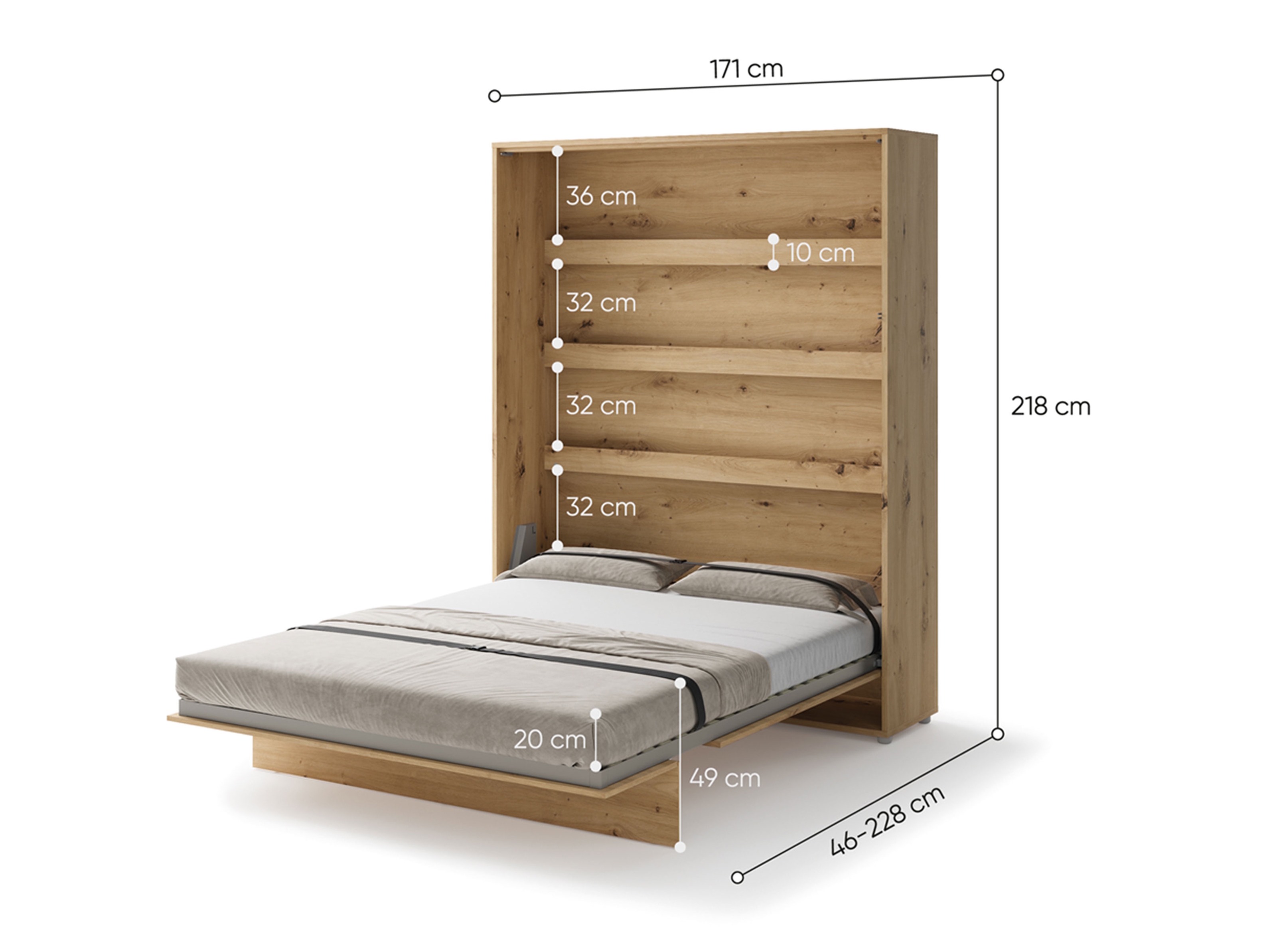 Cama rebatível Concept Lenart (Branco)
