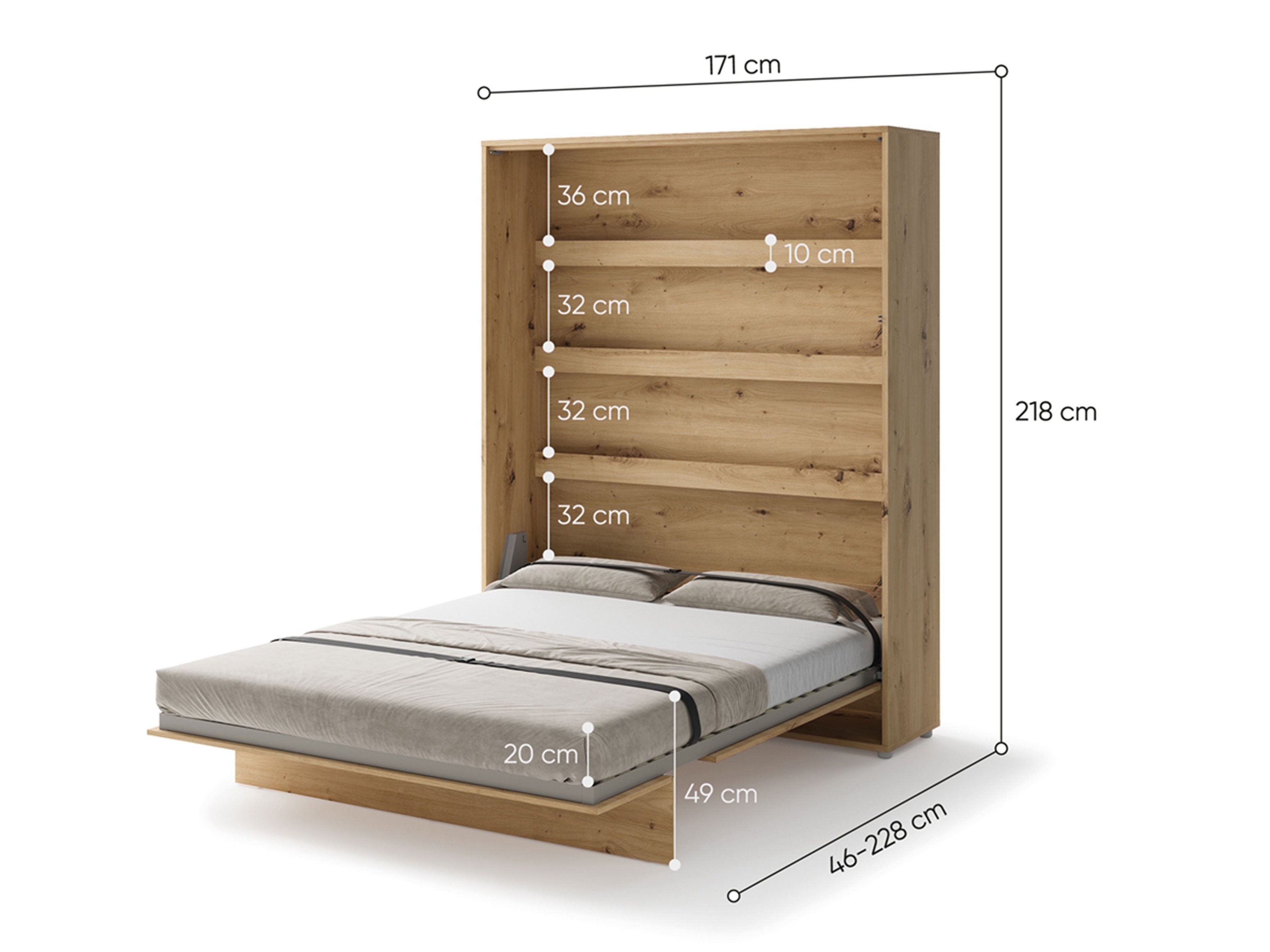 Cama rebatível Concept Lenart (Caxemira)