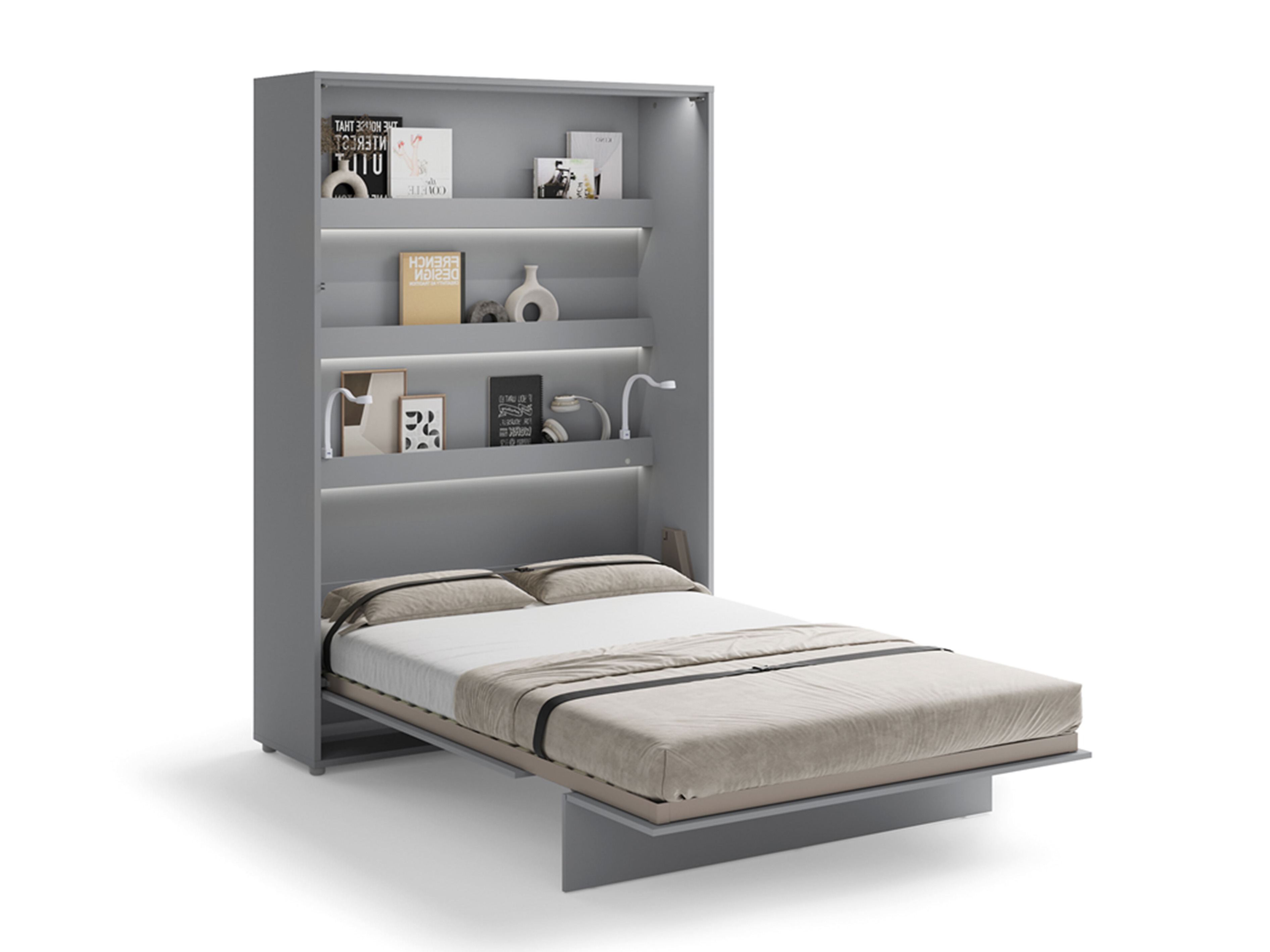 Cama rebatível Concept Lenart (Cinzento)