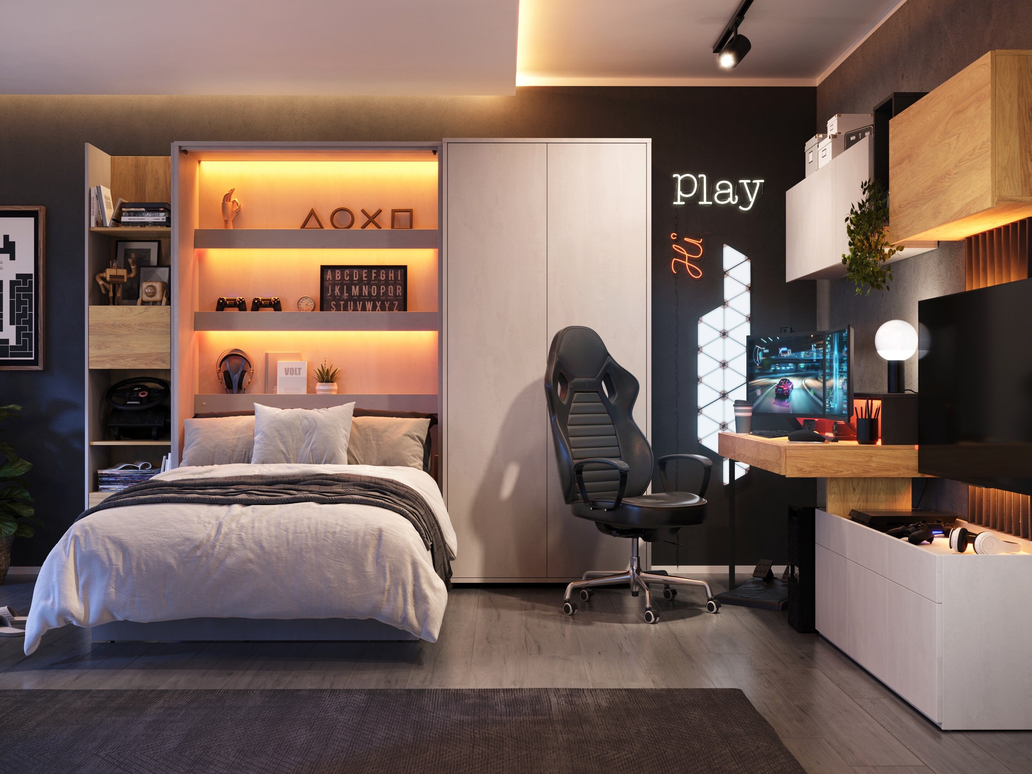 Cama rebatível Concept Lenart I (120 x 200 cm)
