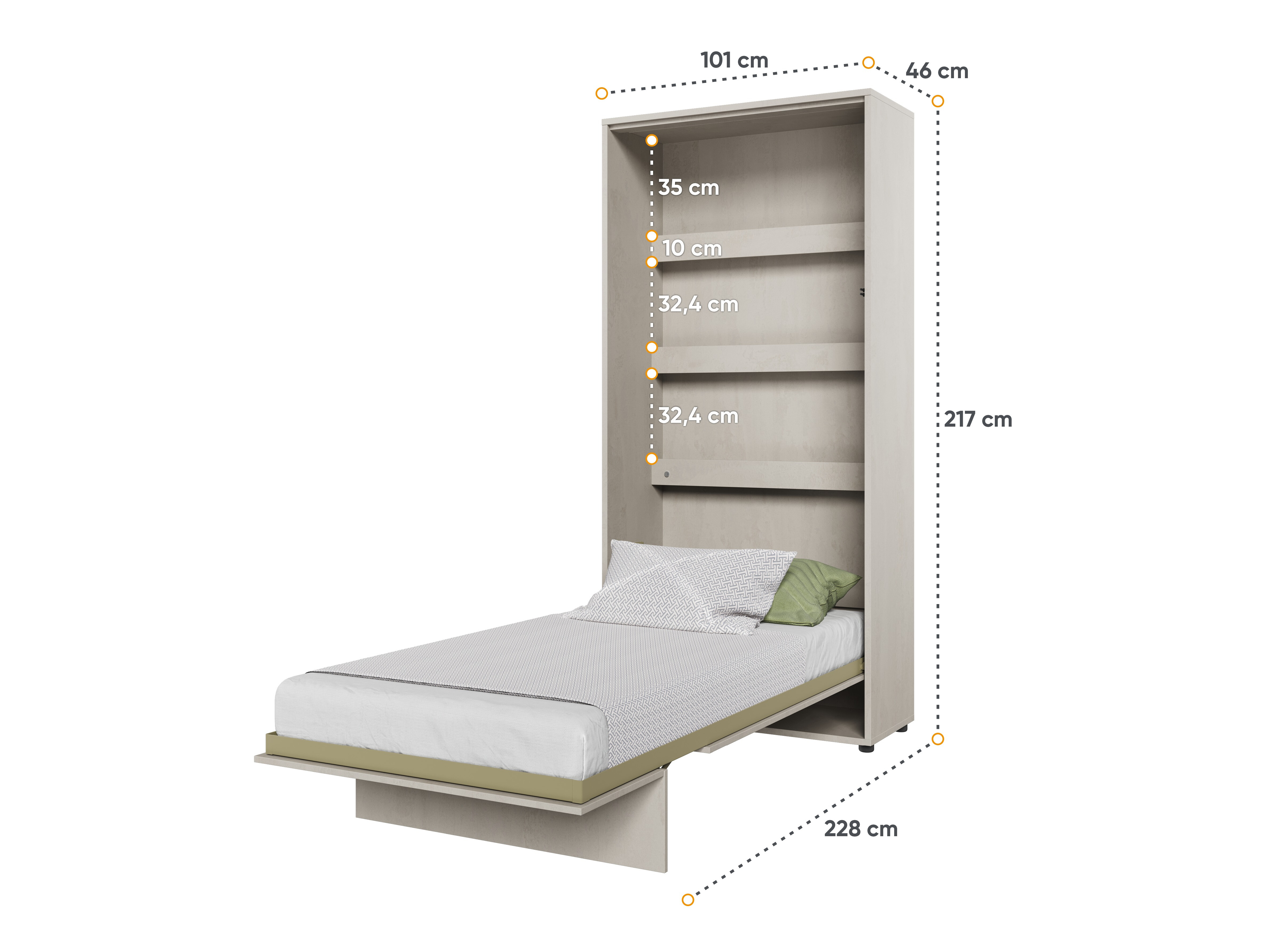 Cama rebatível Concept Lenart I (90 x 200 cm)