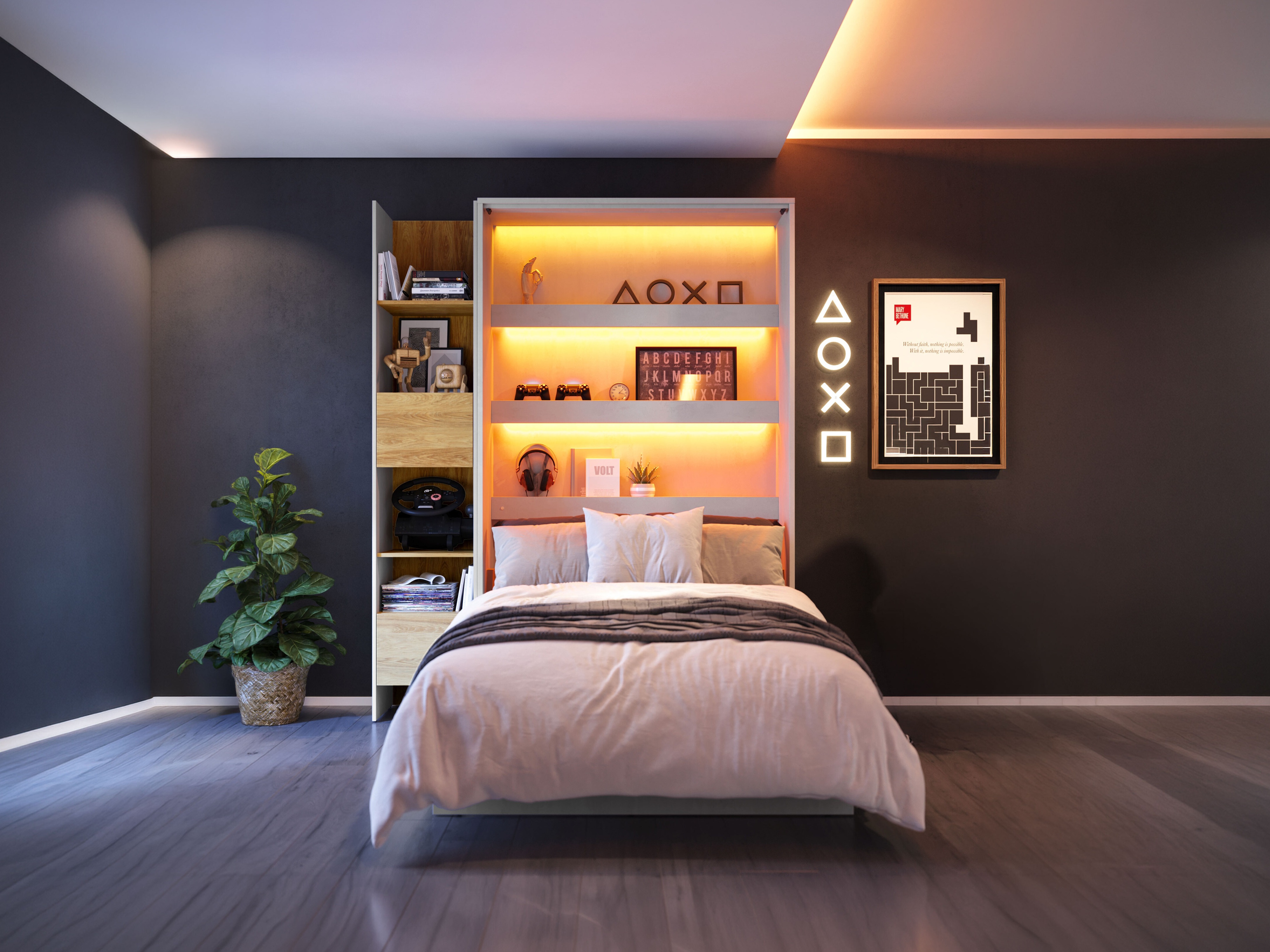 Cama rebatível Concept Lenart I (90 x 200 cm)