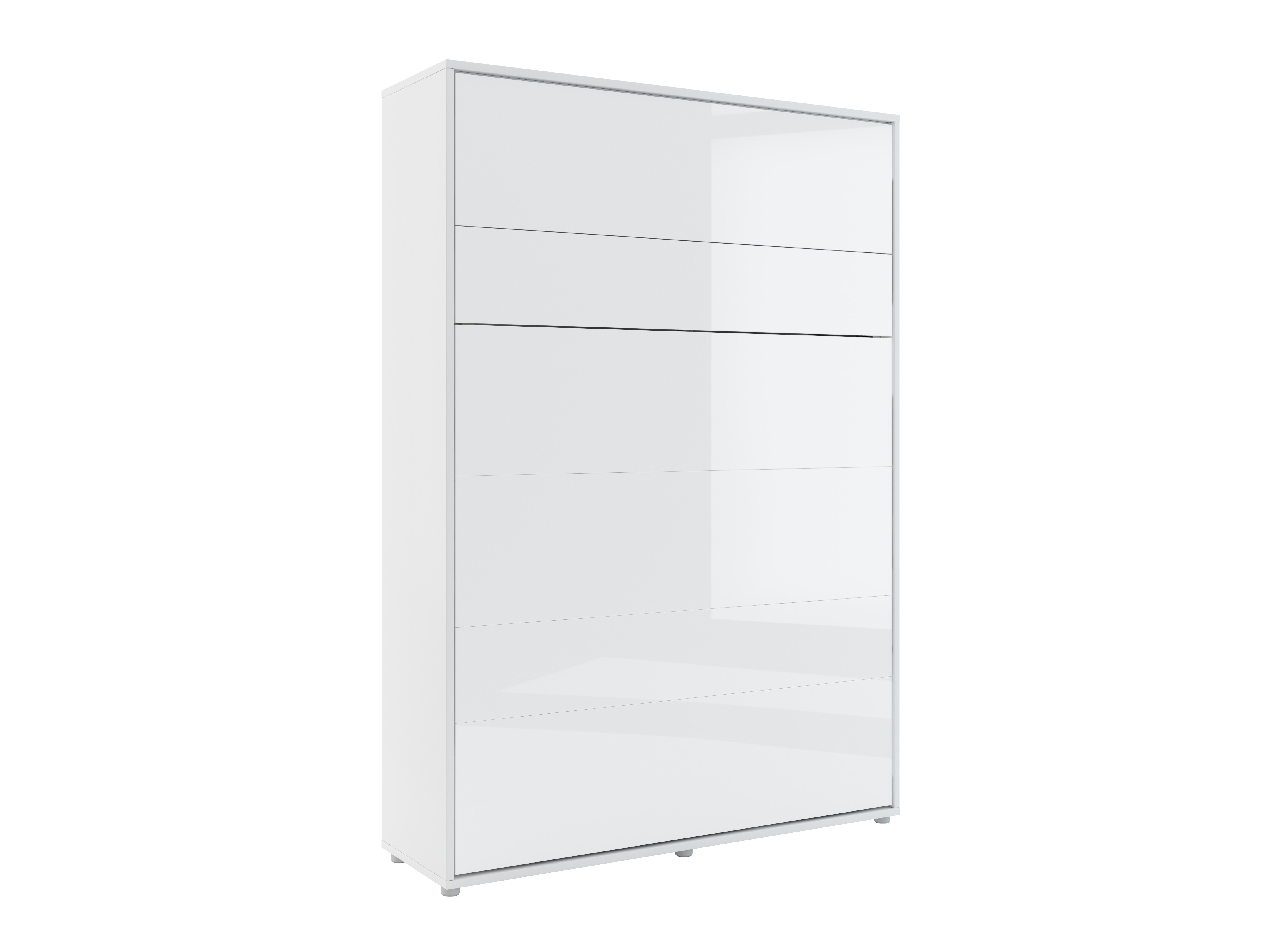 Cama rebatível Concept Lenart VII (Branco brilhante + Cinzento)