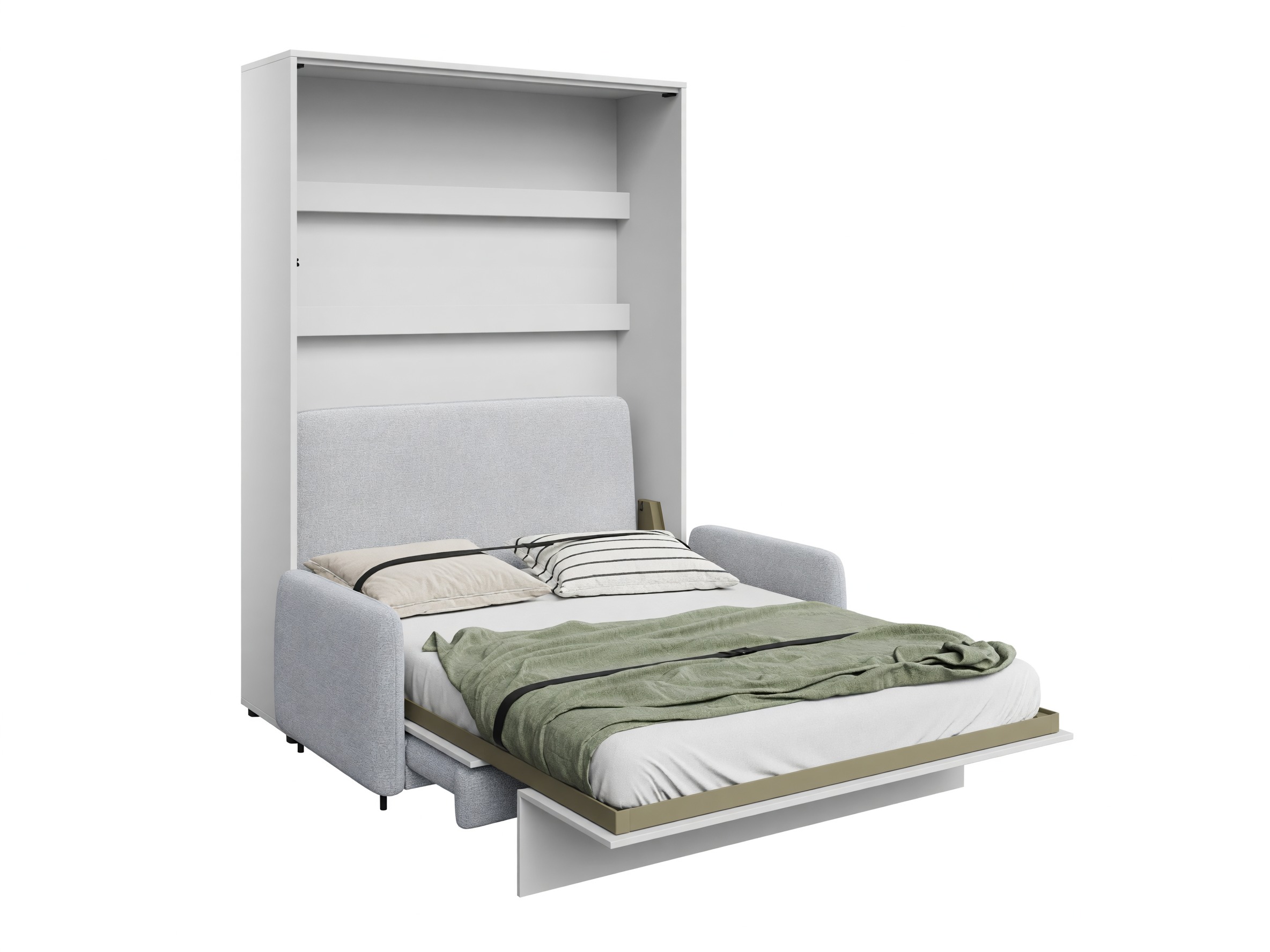 Cama rebatível Concept Lenart VII (Branco + Cinzento)