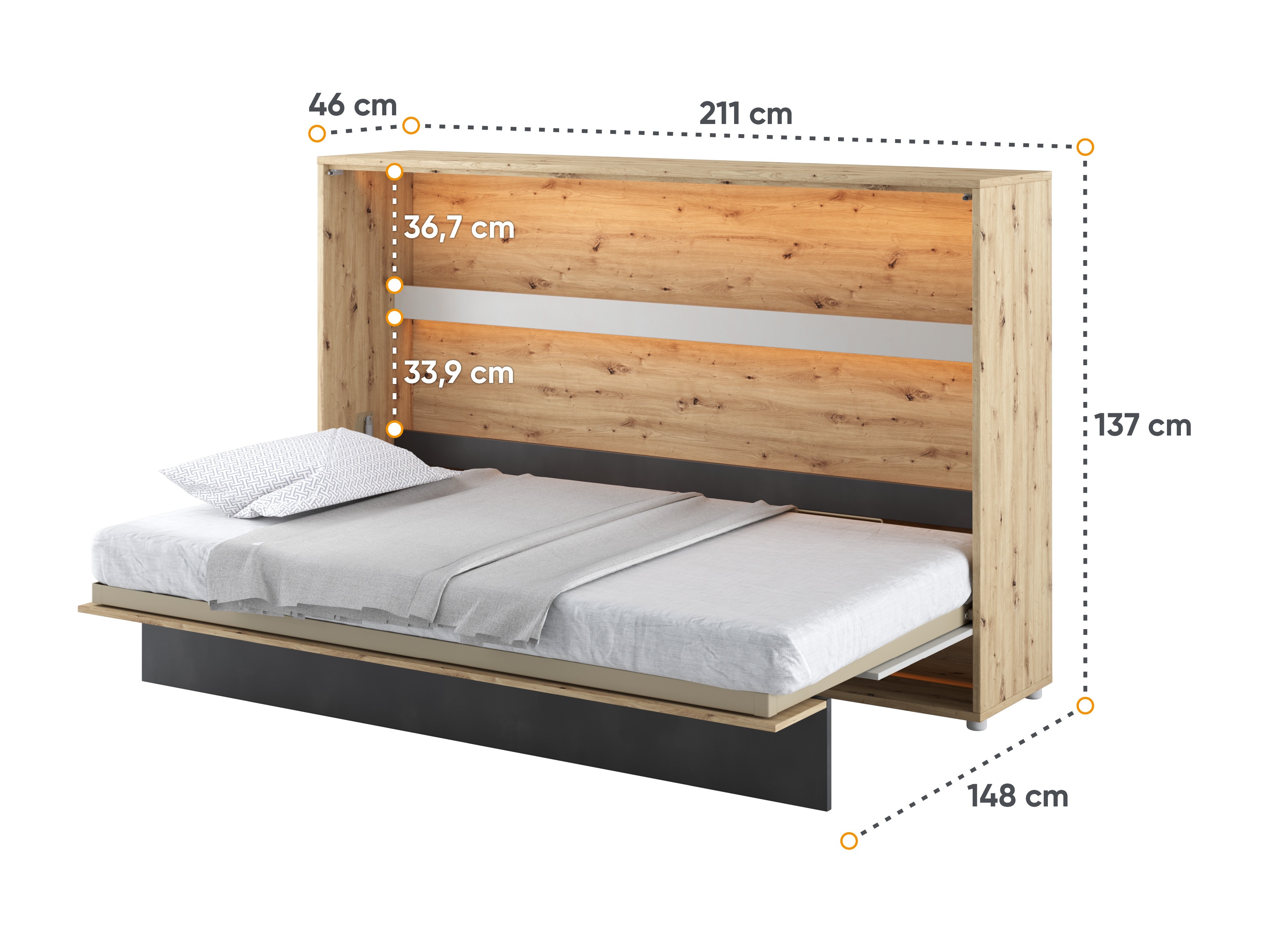 Cama rebatível Concept Lenart VIII