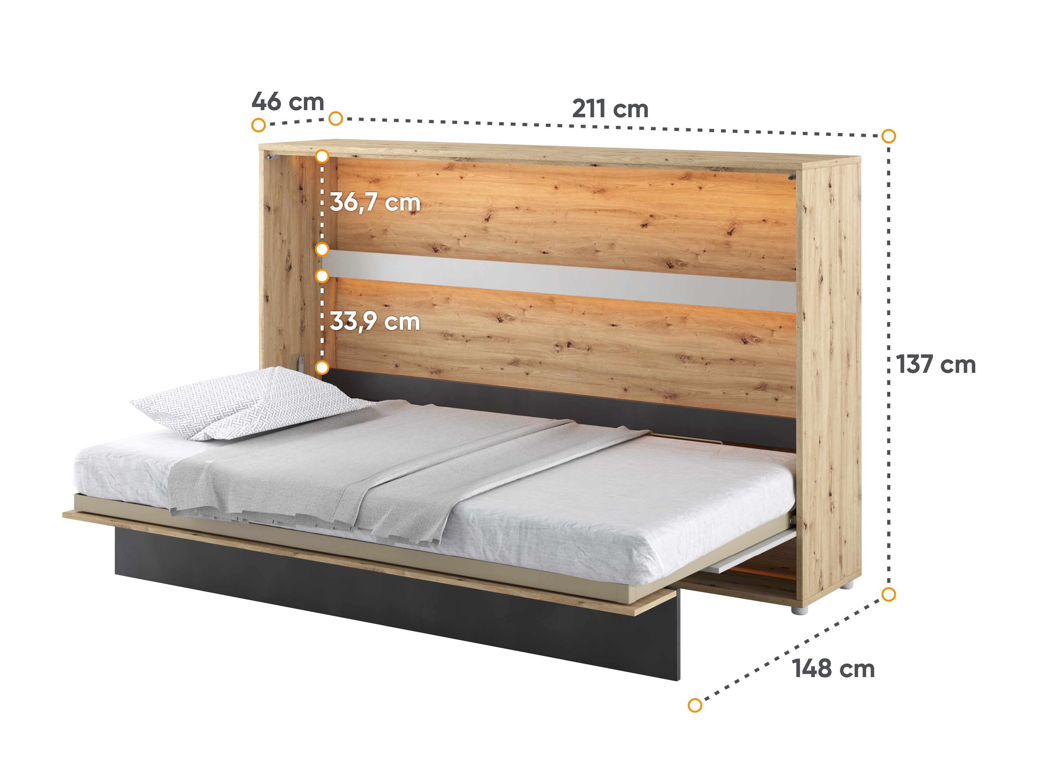 Cama rebatível Concept Lenart VIII