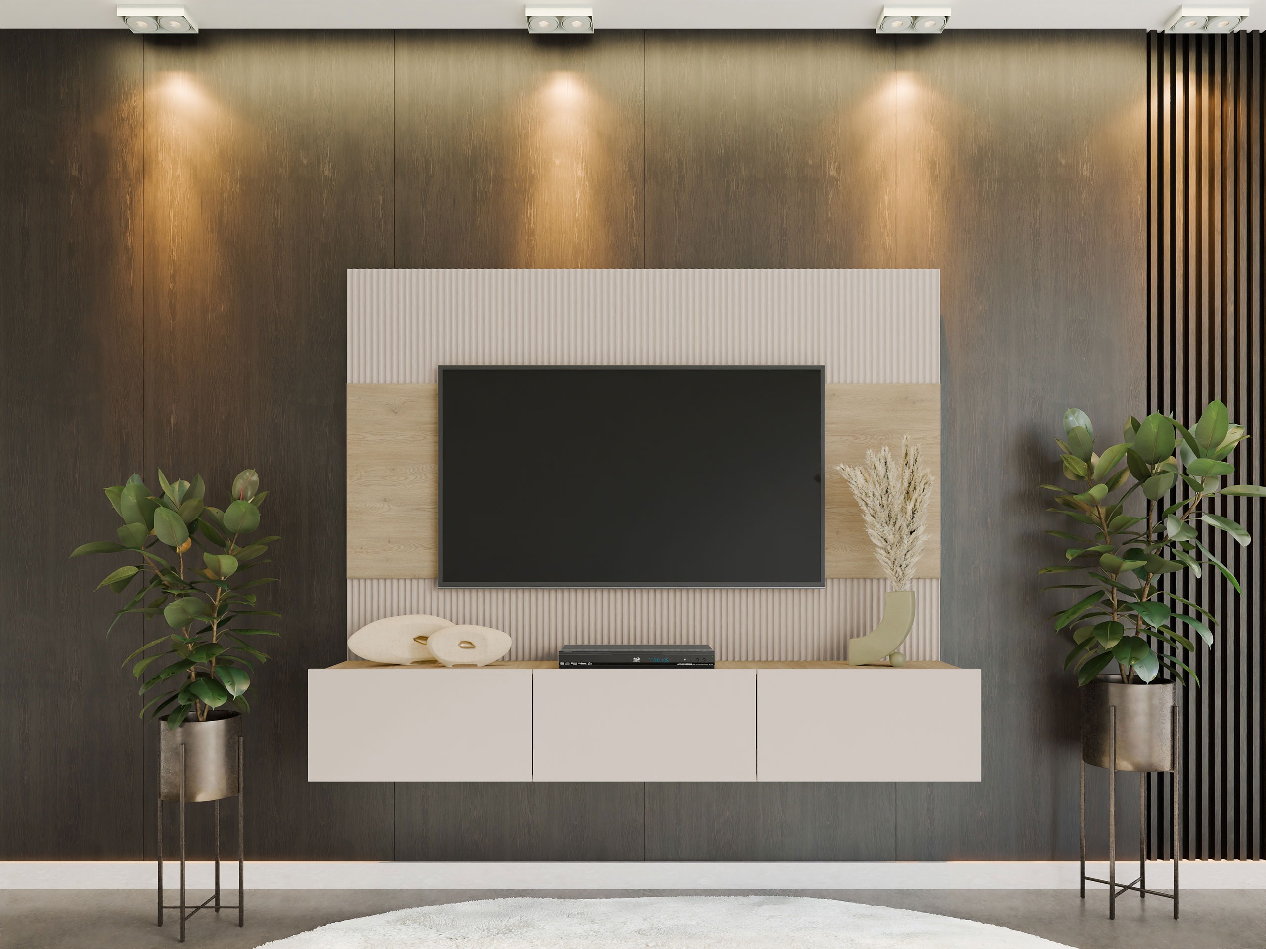 Conjunto para sala de estar SP7150 com um pequeno defeito