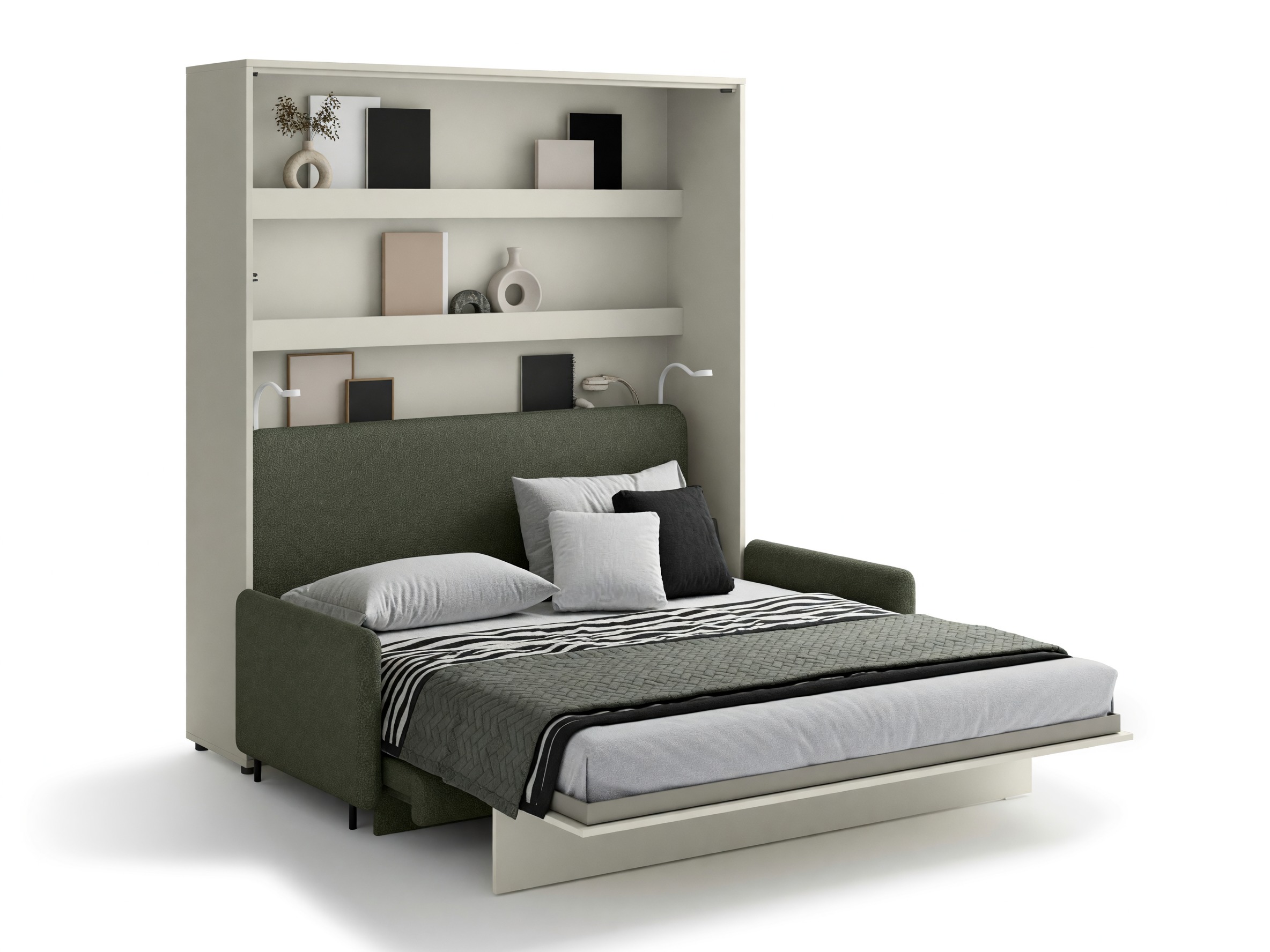 Cama rebatível Concept Lenart VII (Caxemira + Verde)
