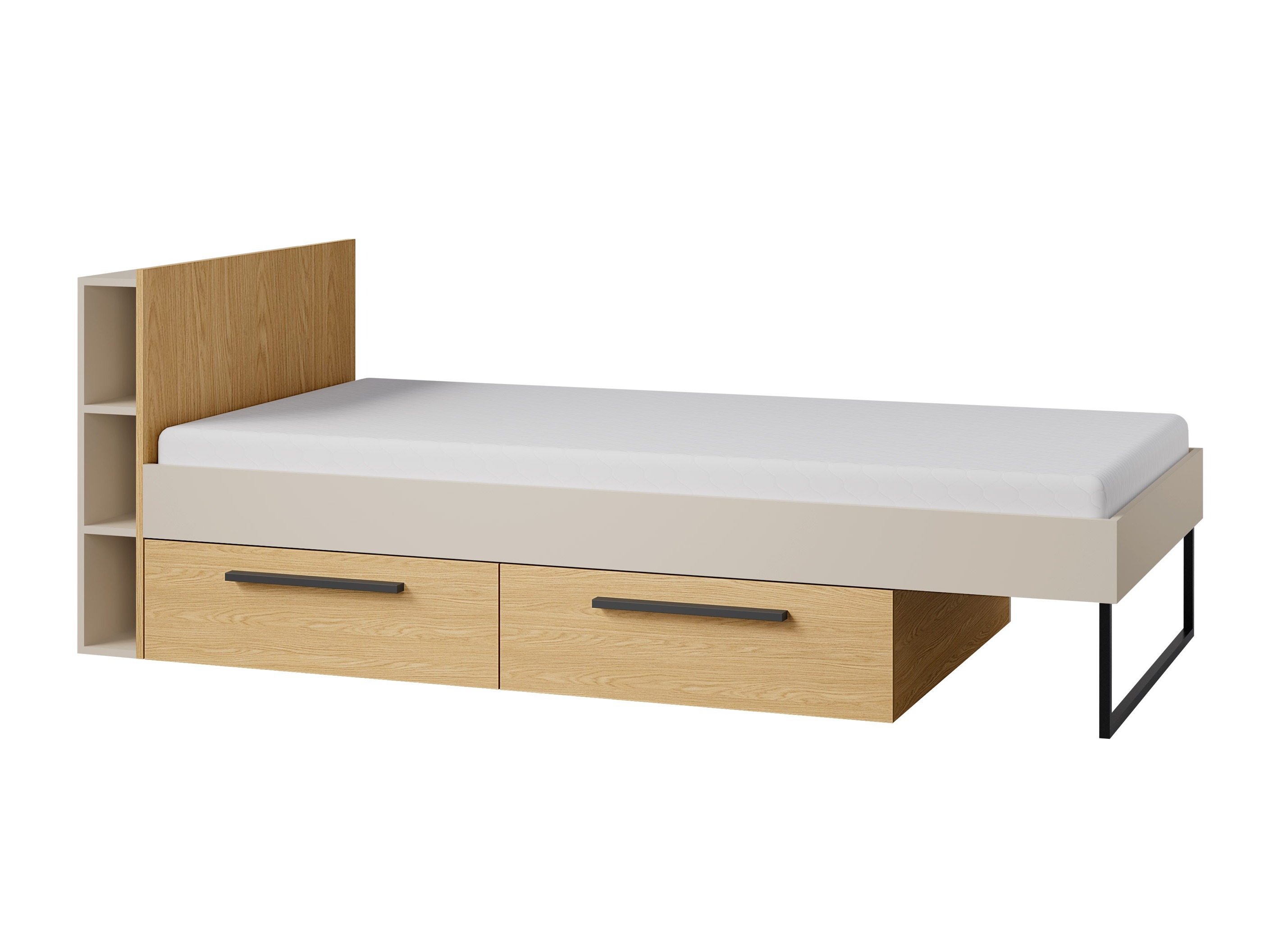 Cama Etruva 110 (Caxemira + Carvalho)