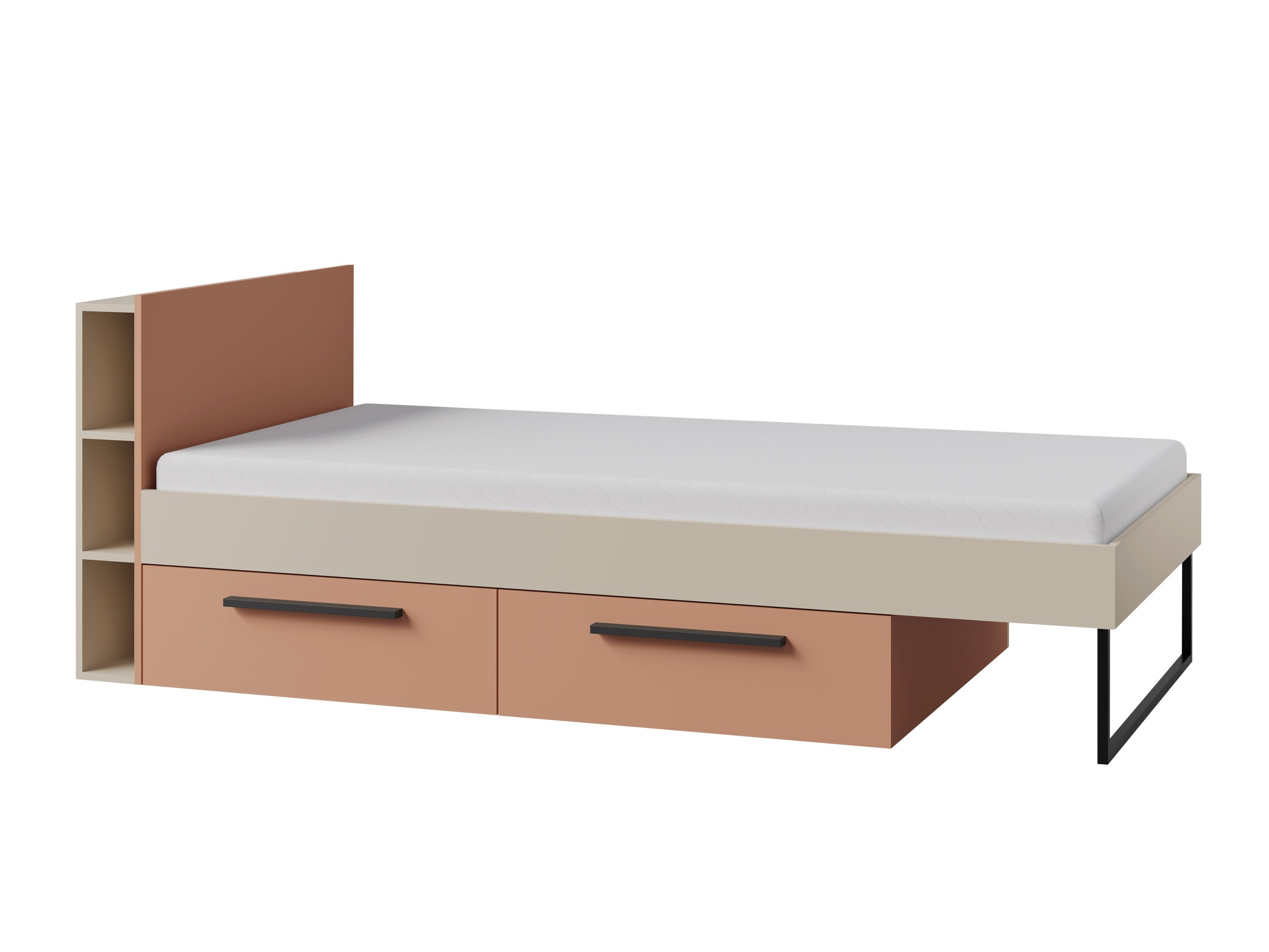 Cama Etruva 110 (Caxemira + Rosa)