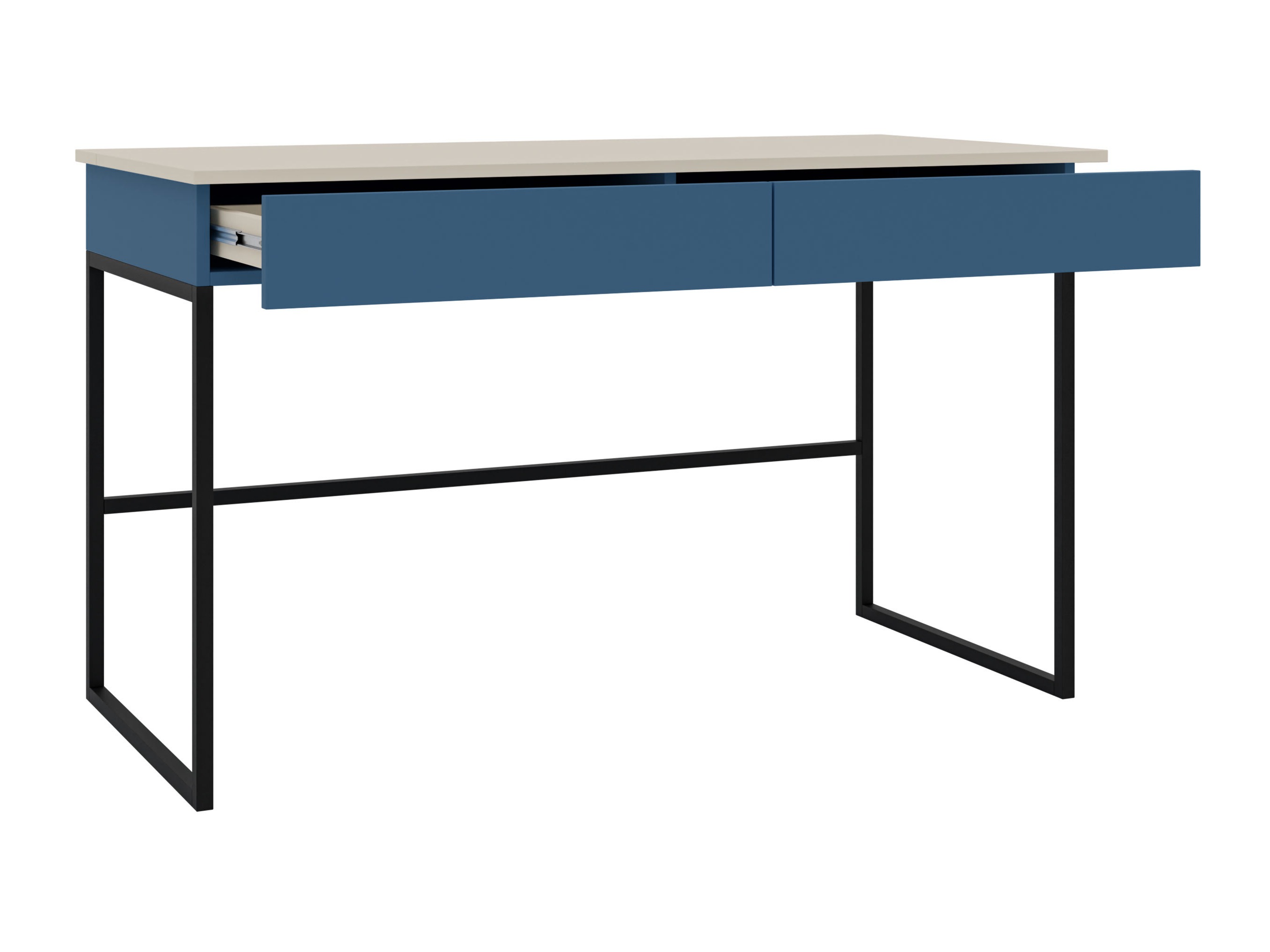 Mesa de escritório Etruva 109 (Caxemira + Azul)