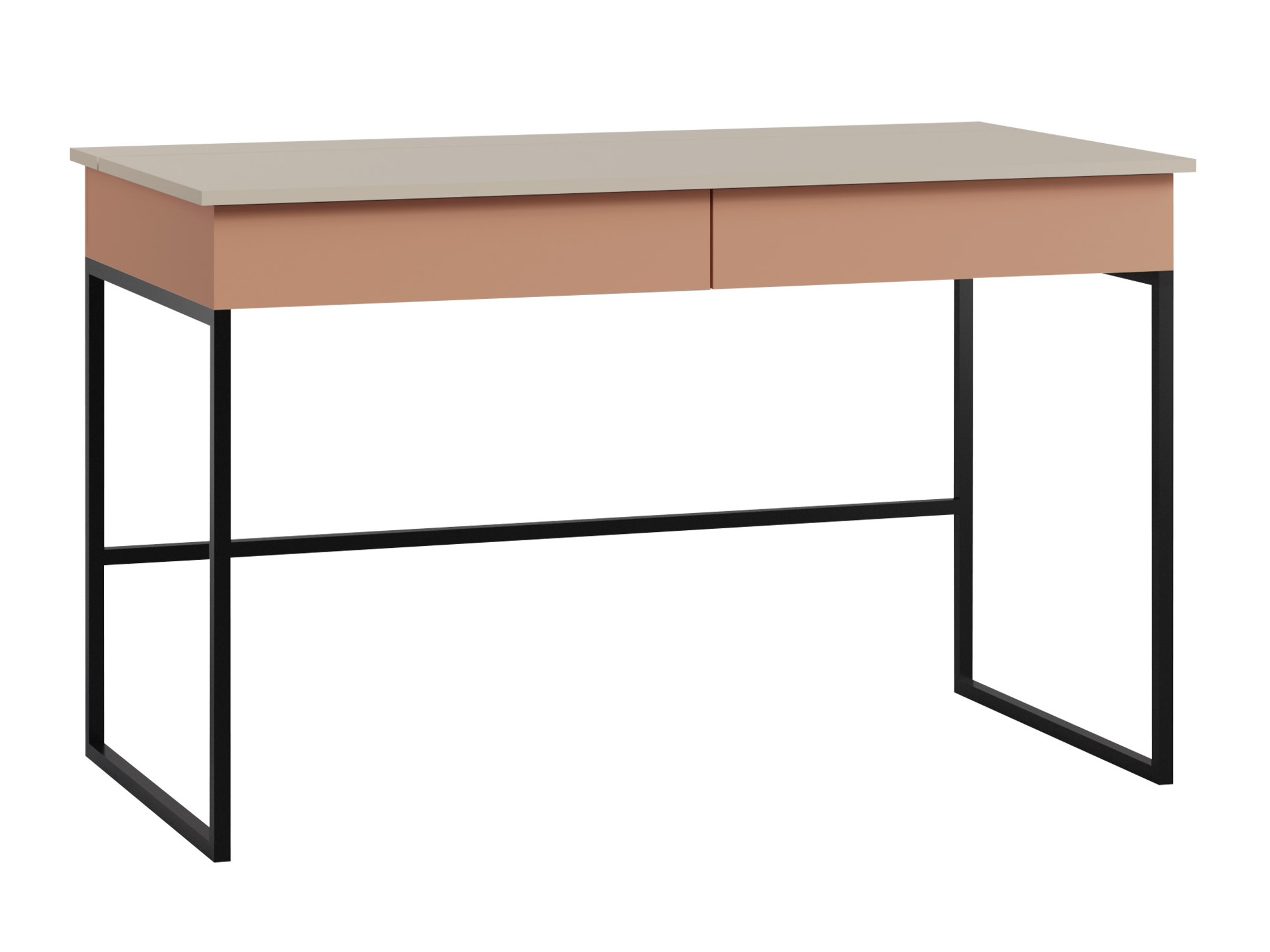 Mesa de escritório Etruva 109 (Caxemira + Rosa)