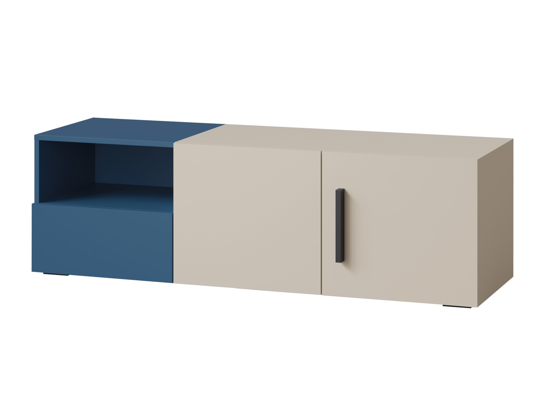 Móvel de TV Etruva 108 (Caxemira + Azul)