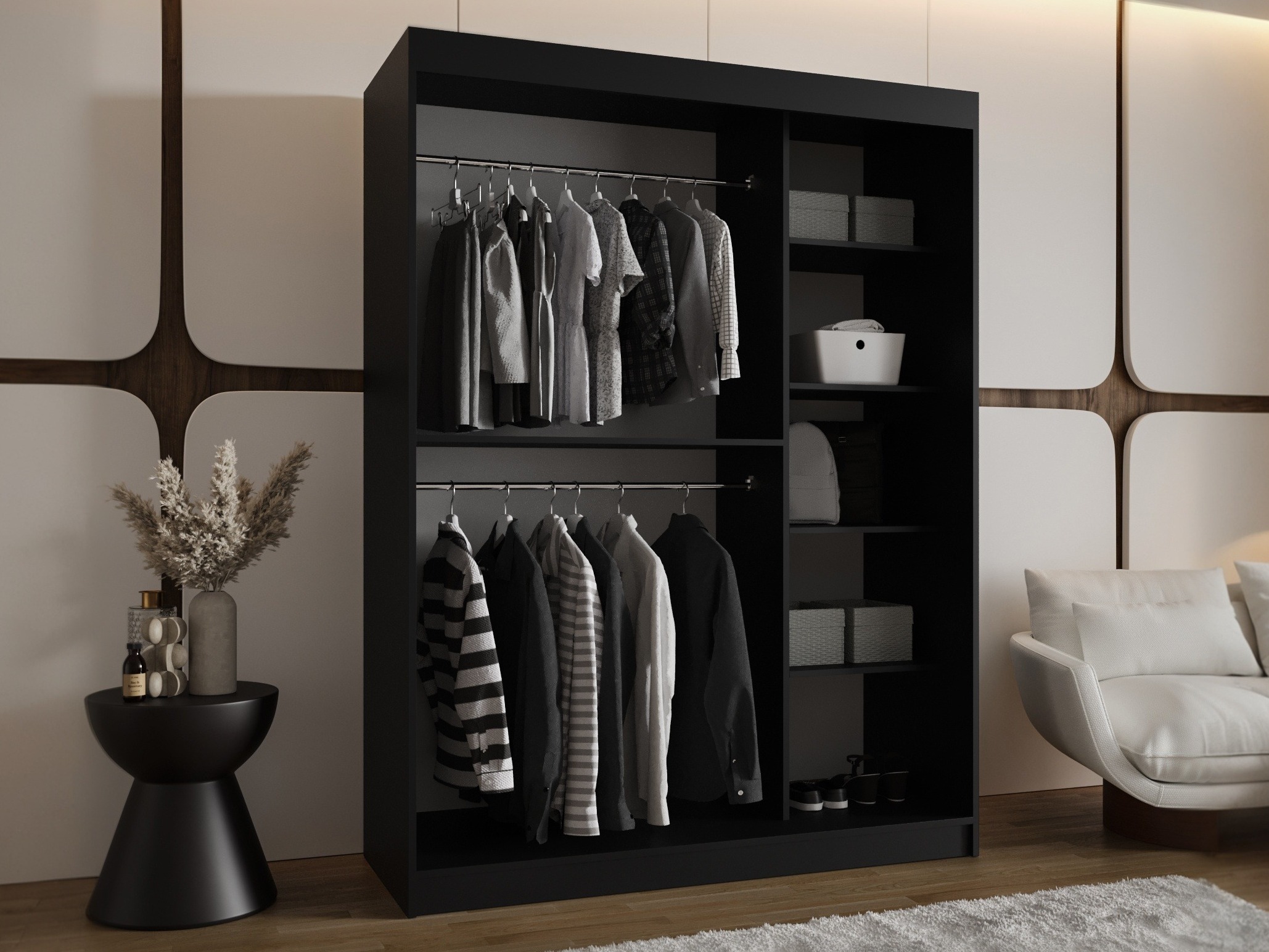 Roupeiro Hartford 502 (Preto)