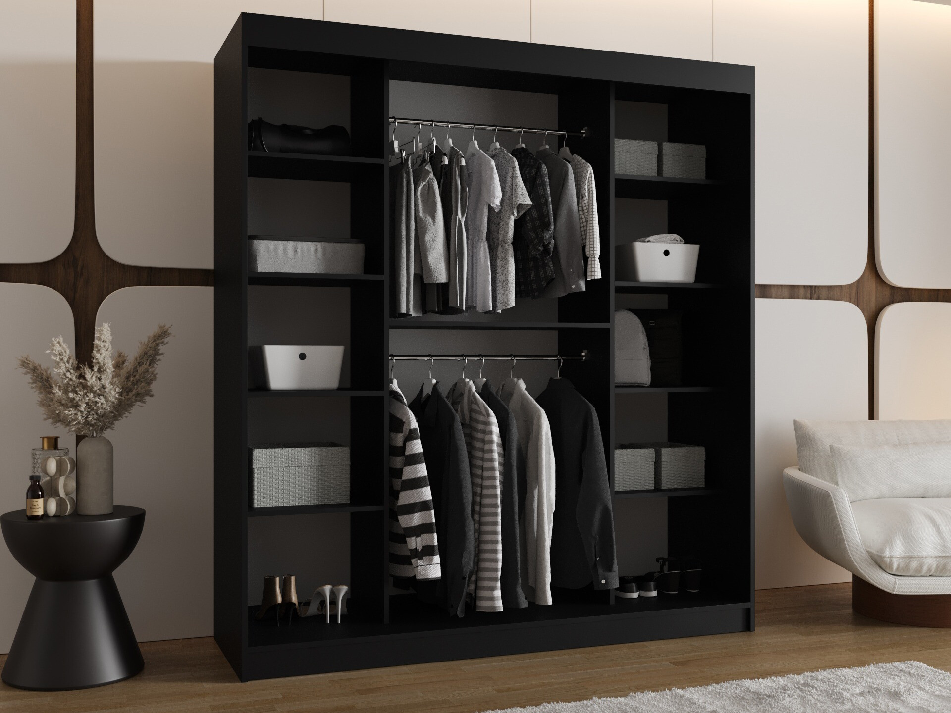 Roupeiro Hartford 506 (Preto)