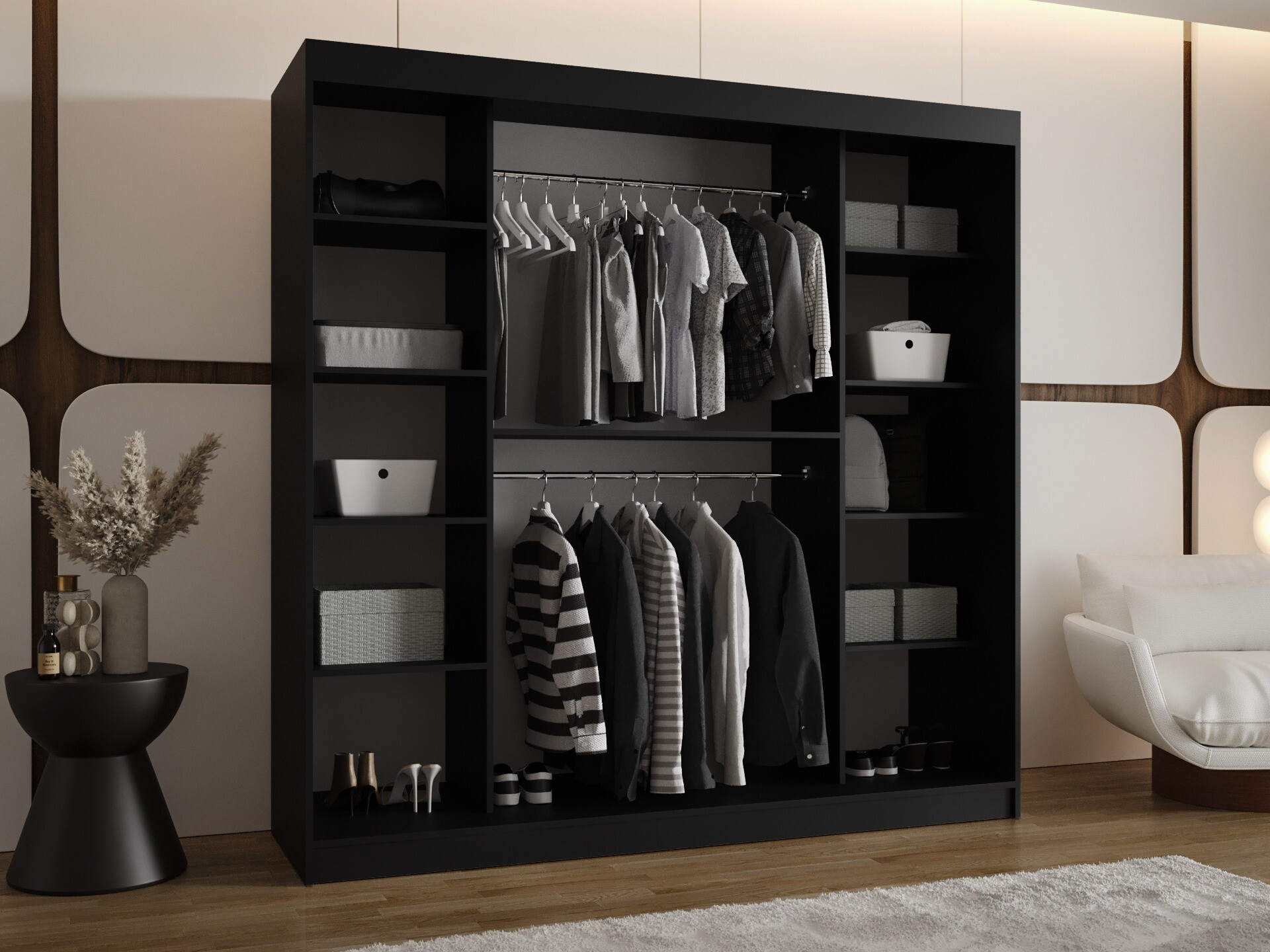 Roupeiro Hartford 507 (Preto)
