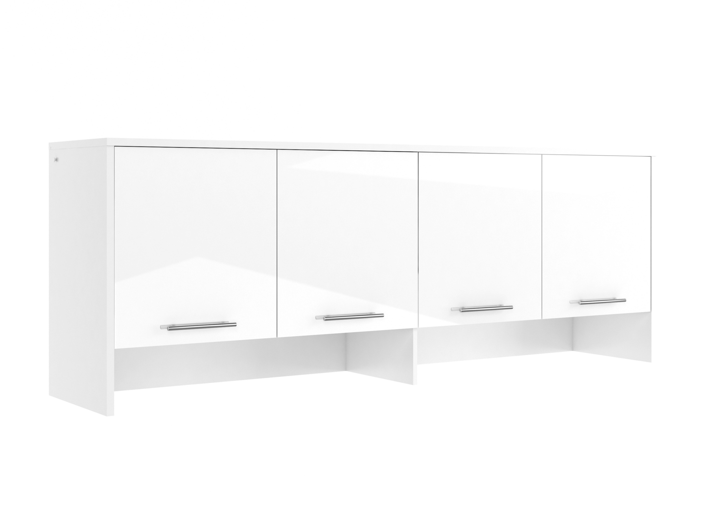 Aparador Concept Pro Lenart I (Branco + Branco brilhante)