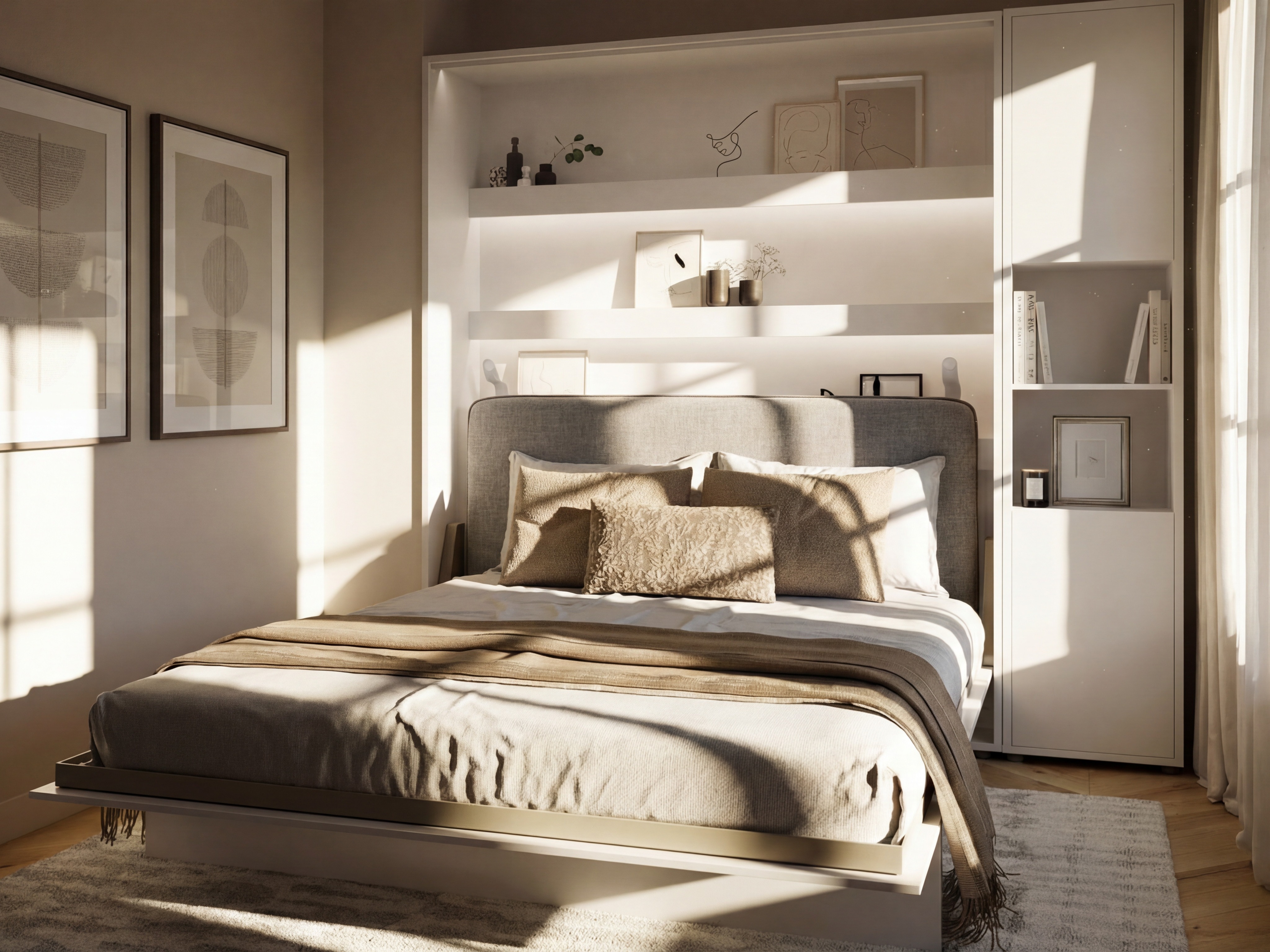 Cama rebatível Concept Lenart (Branco)
