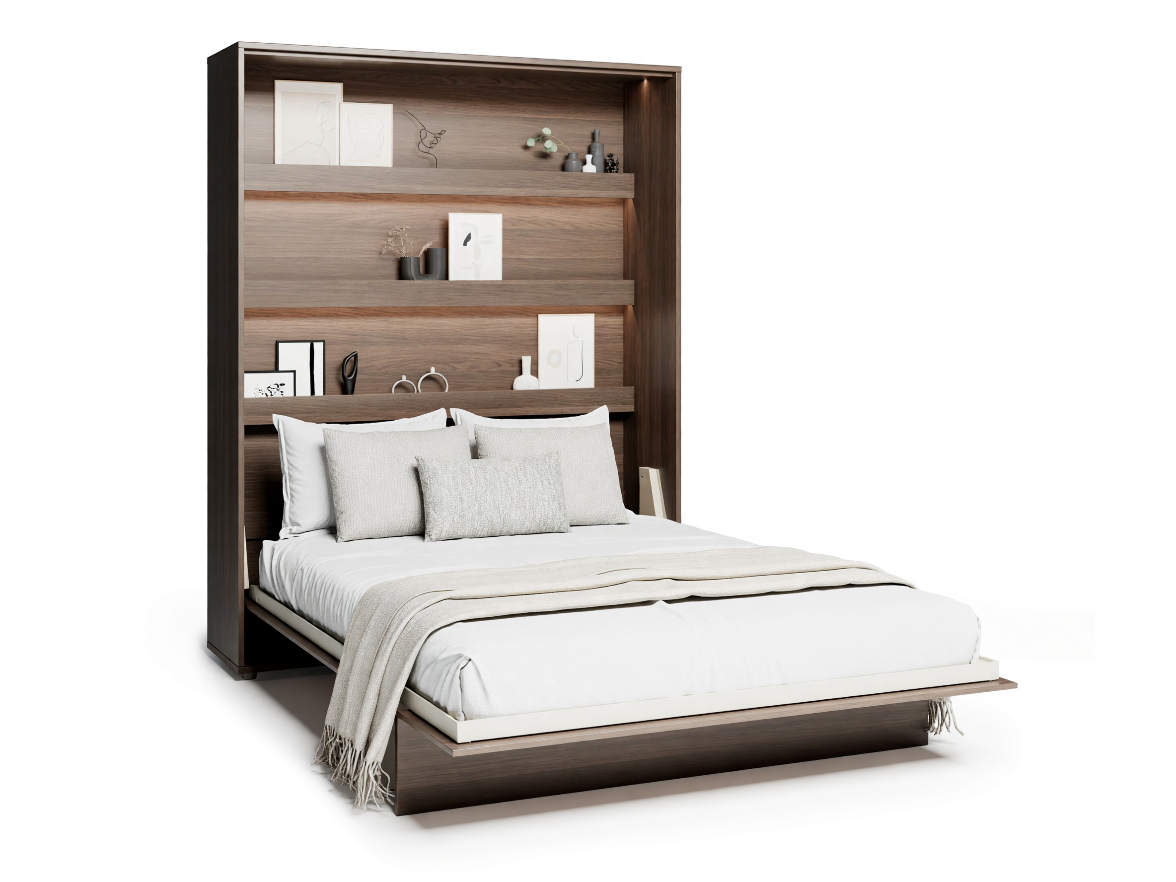 Cama rebatível Concept Lenart (Carvalho escuro)