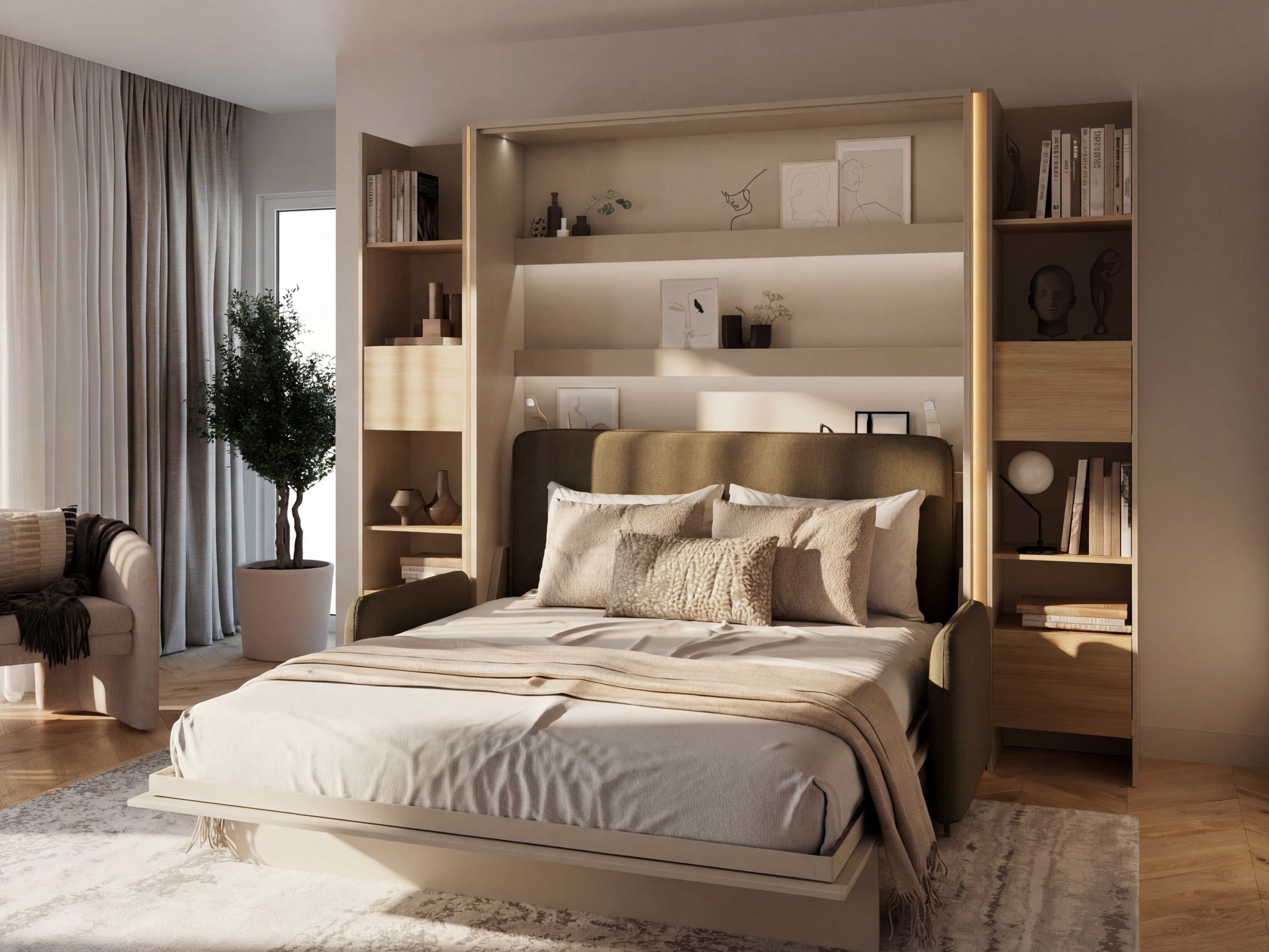 Cama rebatível Concept Lenart (Caxemira)