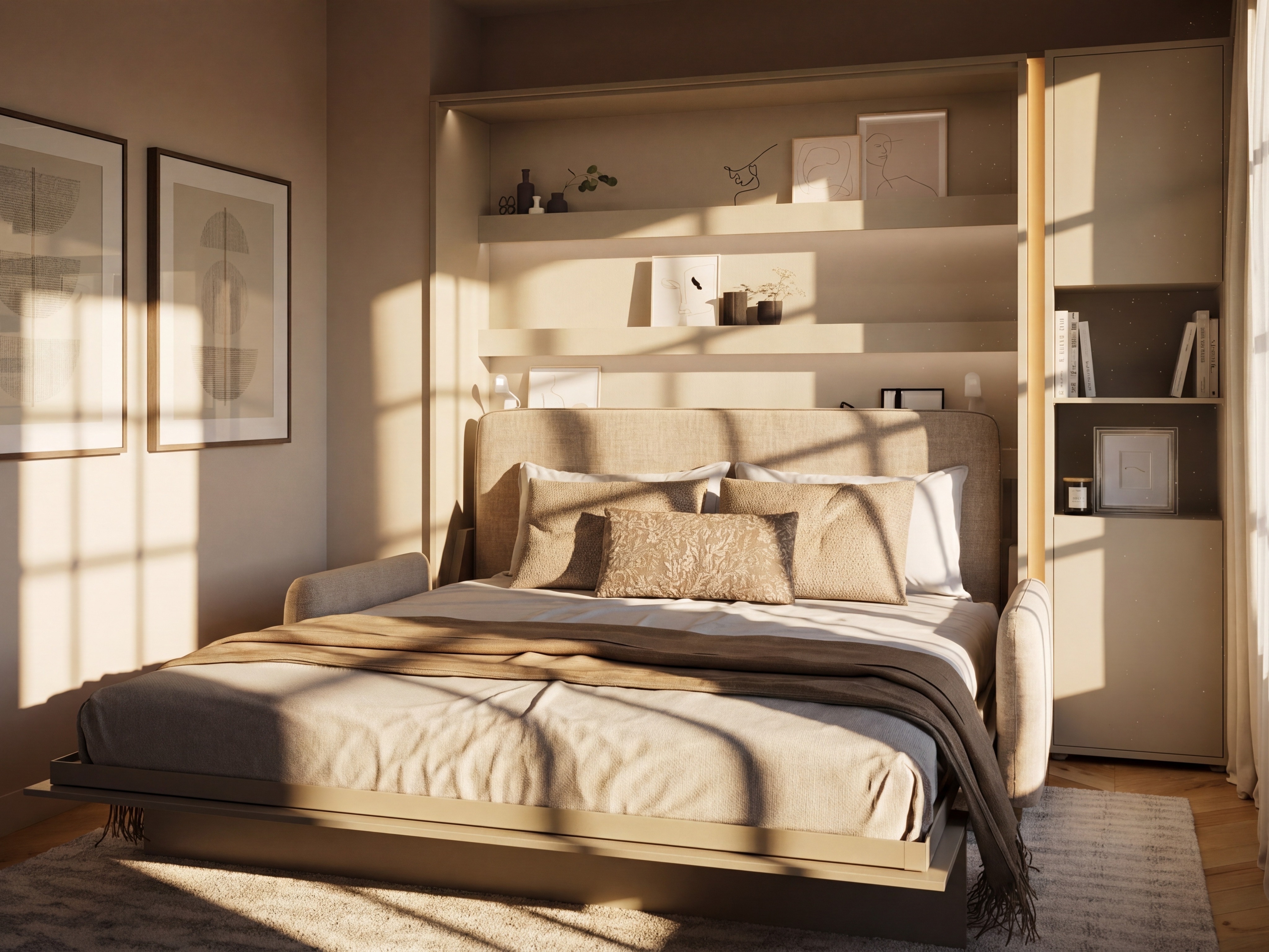 Cama rebatível Concept Lenart (Caxemira)