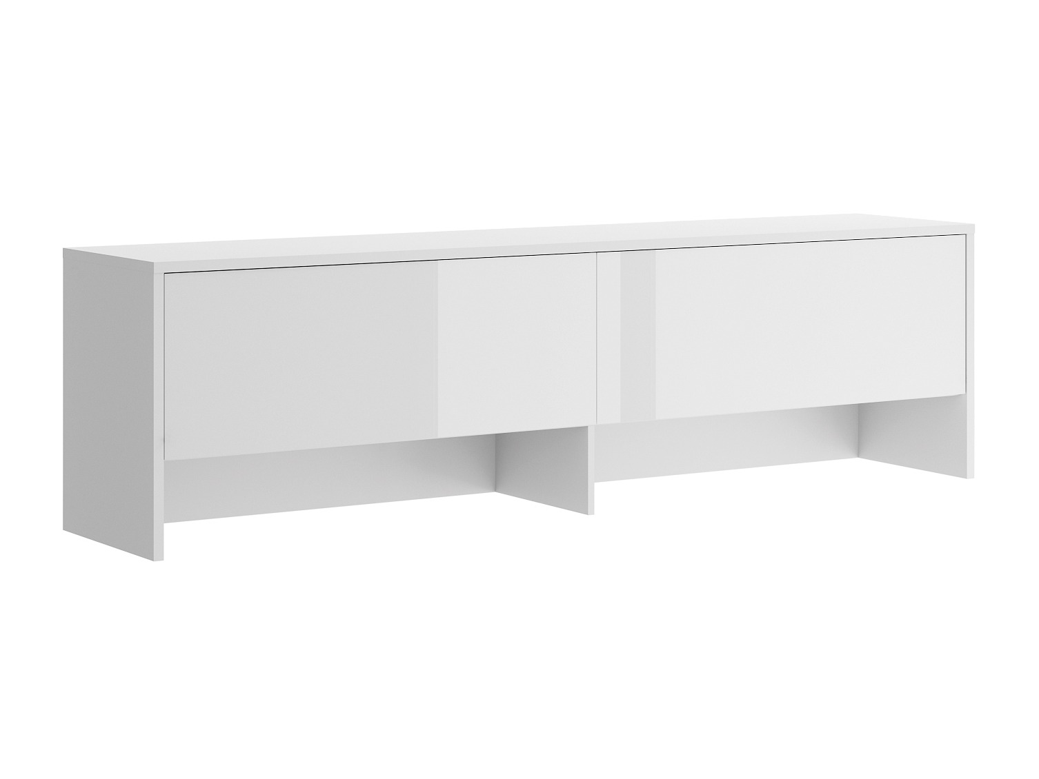 Aparador Concept Lenart III (Branco + Branco brilhante)